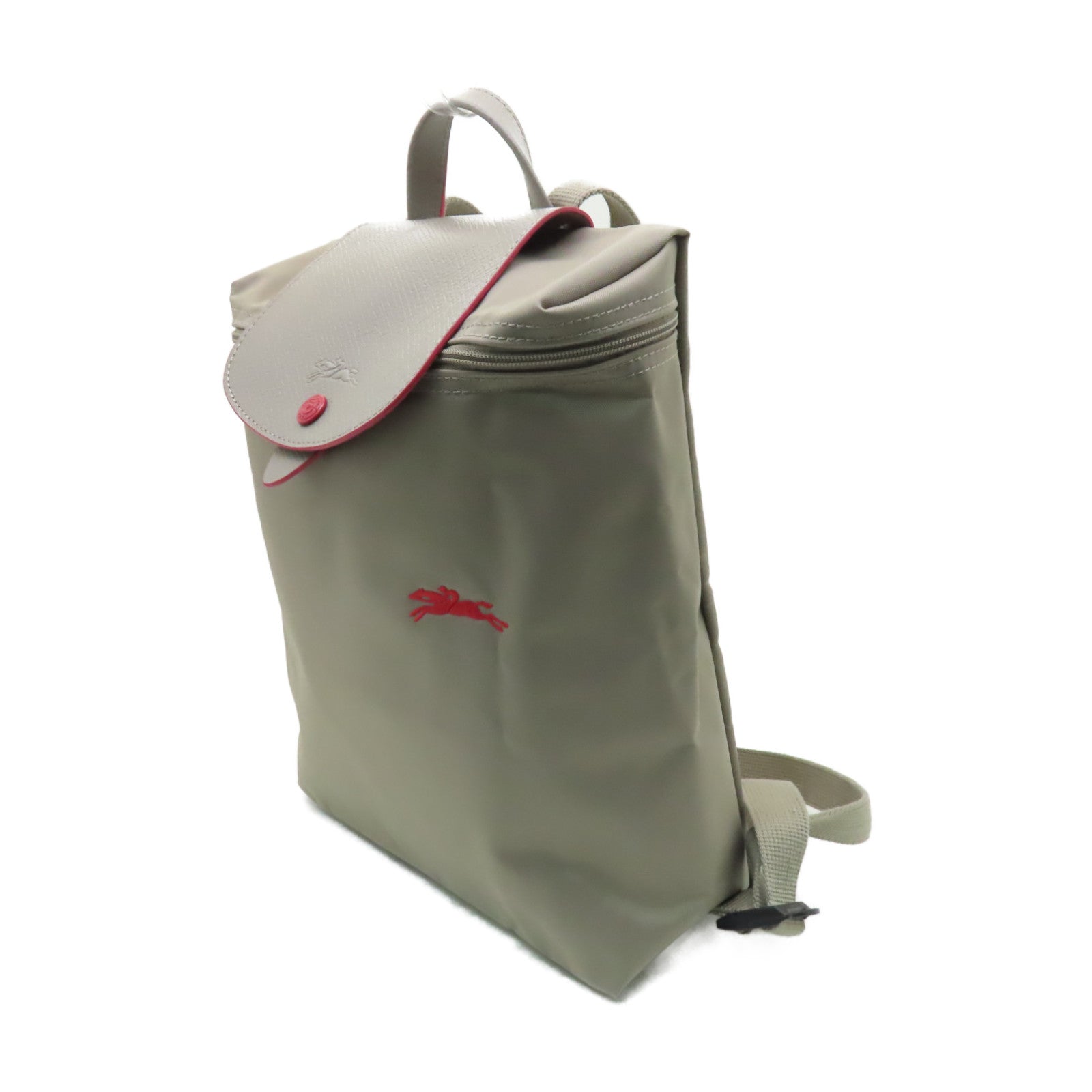 Longchamp 【激減優惠】尼龍Backpack銀扣背包灰色