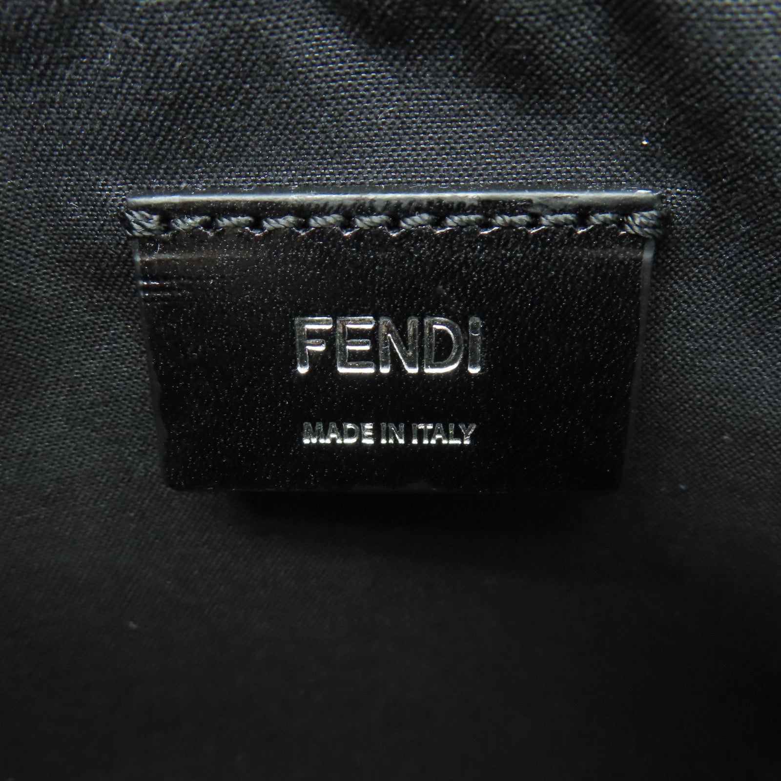 FENDI 【激減優惠】羊皮皮革Shoulder Bag銀扣肩背袋灰色