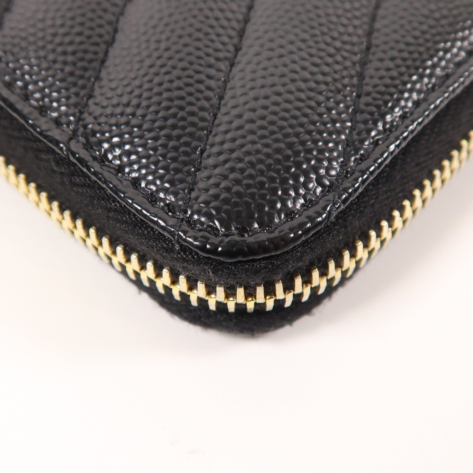 SAINT LAURENT 牛皮皮革Long Wallet金扣長錢包