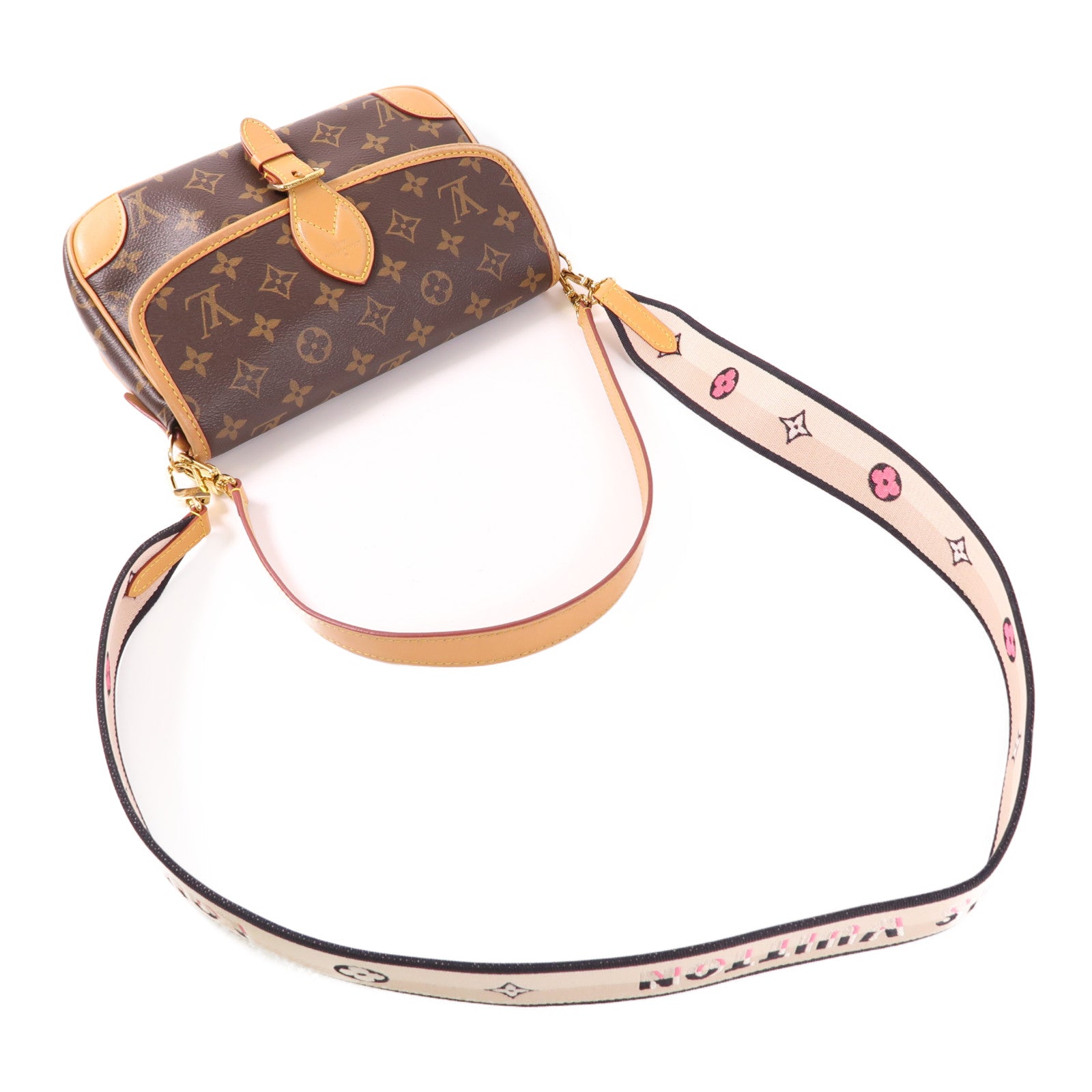 LOUIS VUITTON Monogram Diane金扣肩背袋