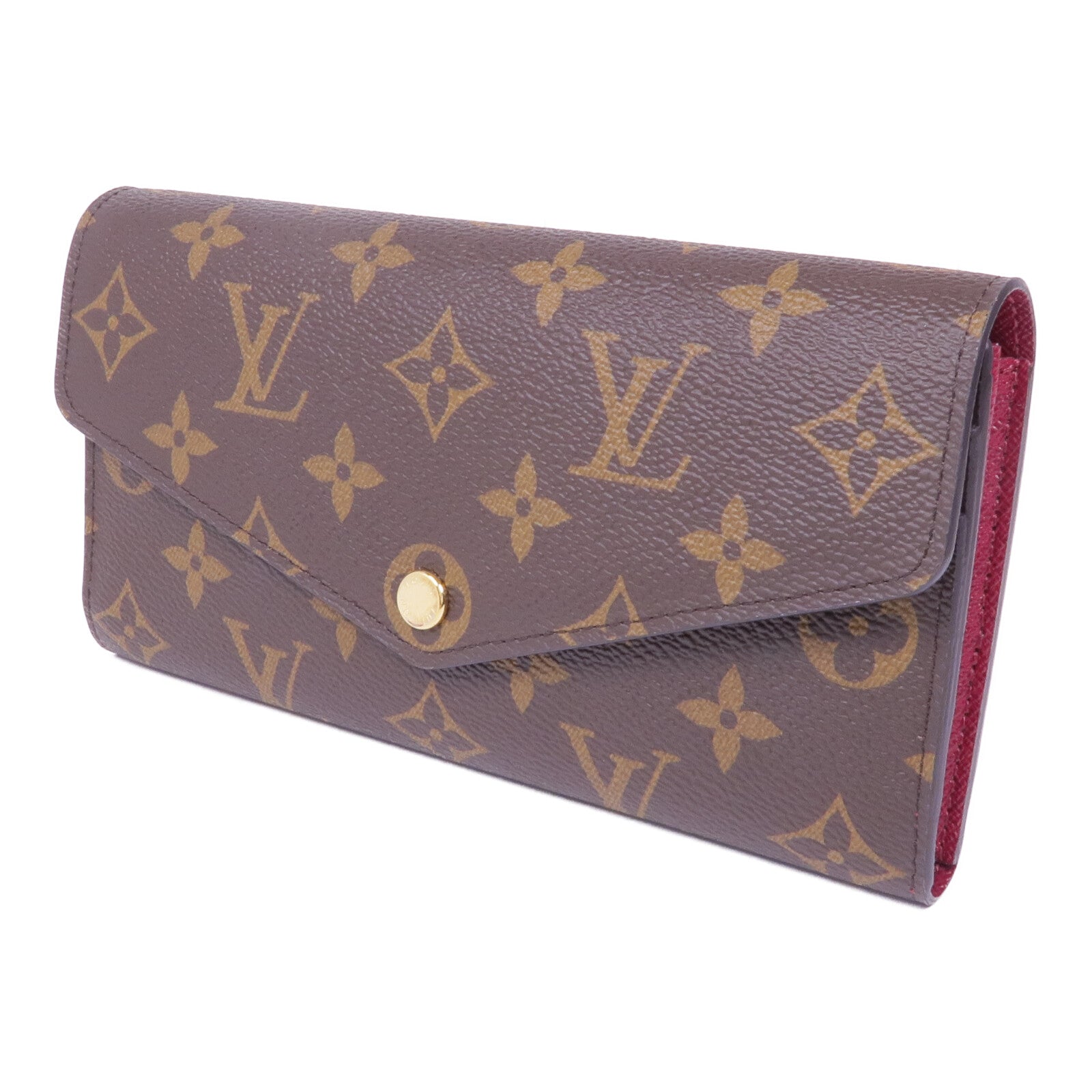 LOUIS VUITTON Monogram Long Wallet金扣長錢包