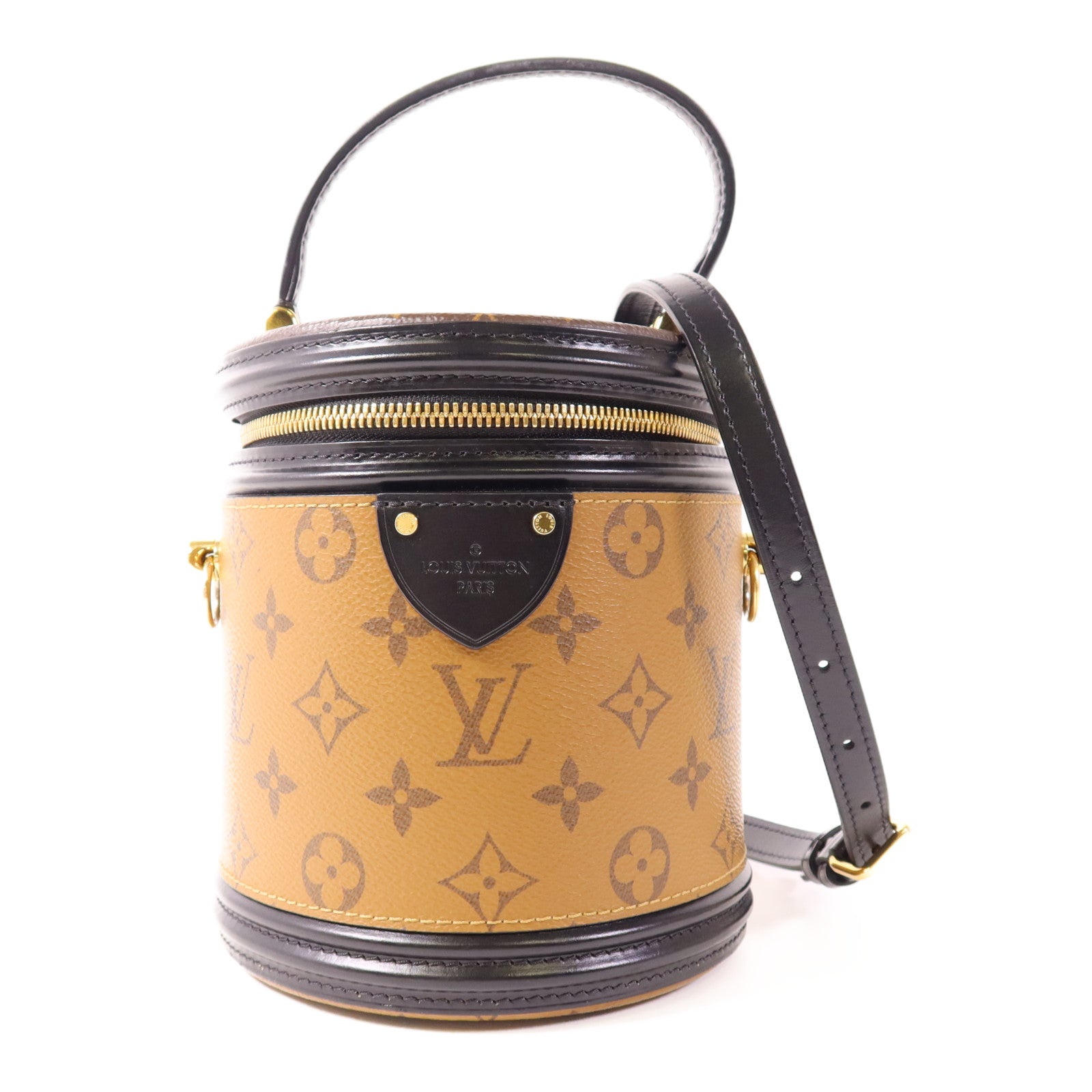 LOUIS VUITTON LV GHW Cannes 2 Way Shoulder Bag Handbag Monogram Reverse Brown