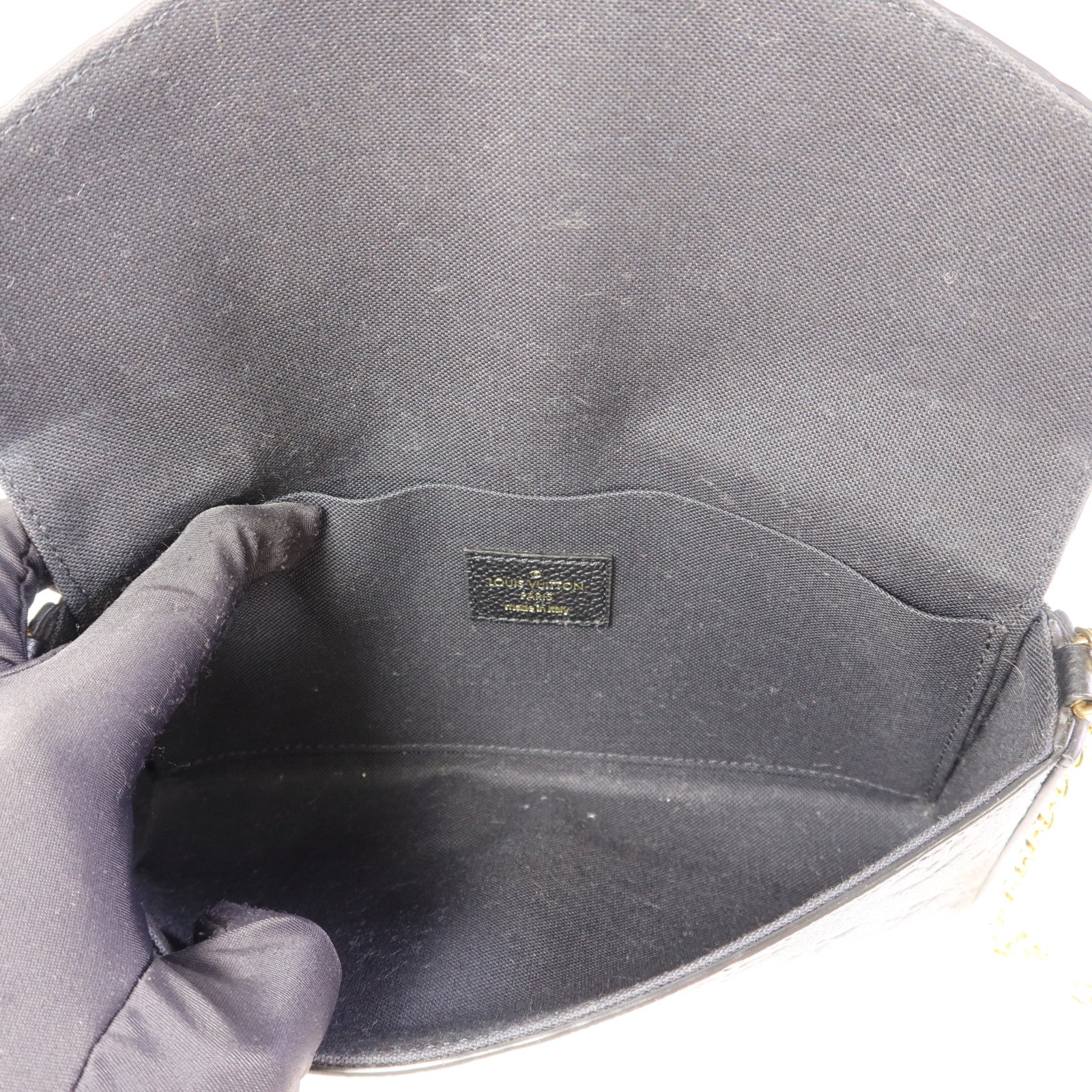 LOUIS VUITTON Monogram Empreinte Felicie Pochette金扣肩背袋