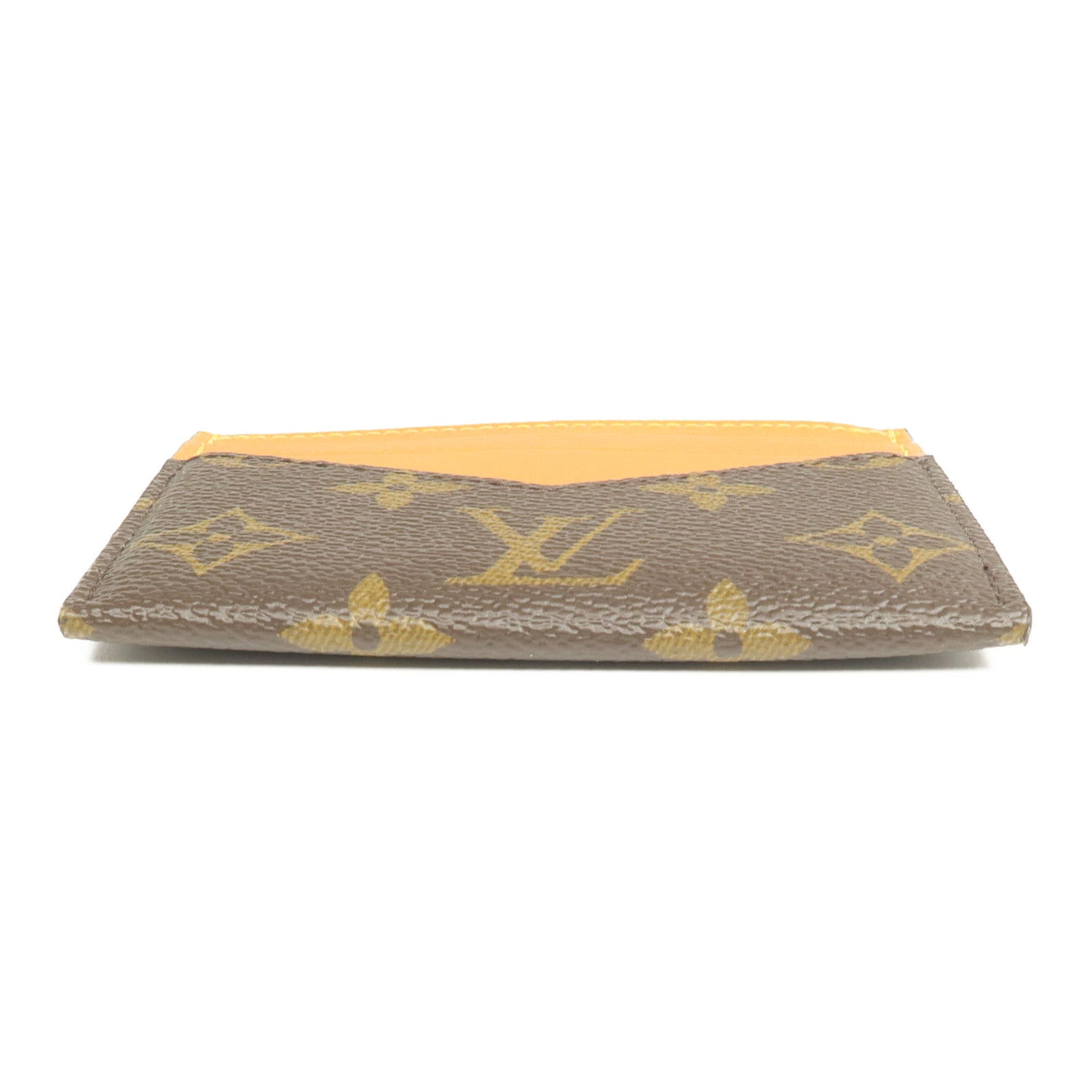 LOUIS VUITTON Monogram/皮革Triple Card Holder卡片套