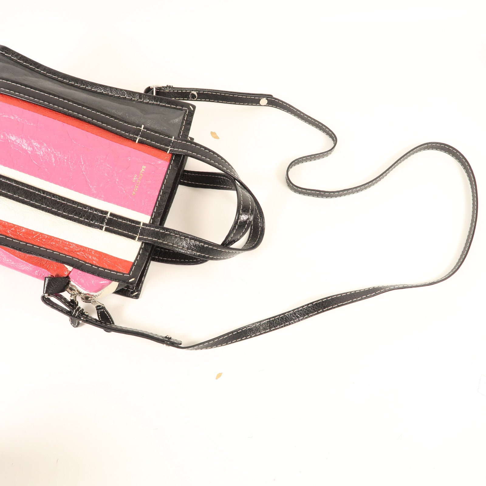 BALENCIAGA 牛皮皮革Bazzaar銀扣手挽肩背兩用袋