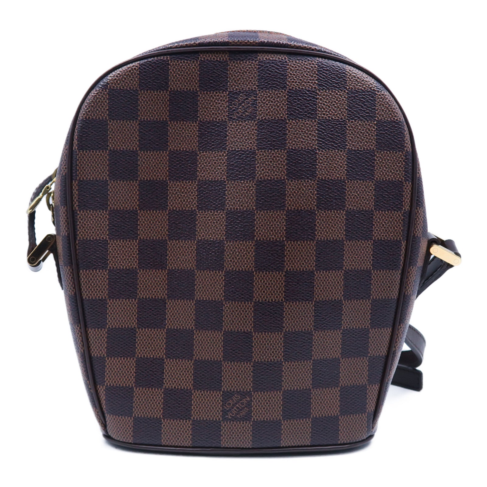 LOUIS VUITTON 【激減優惠】Damier Ebene Ipanema PM金扣肩背袋啡色