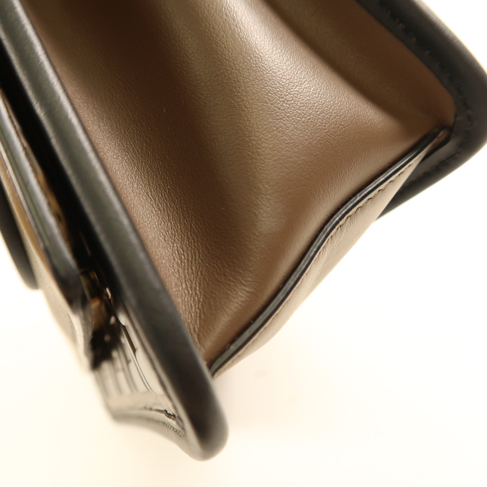 FENDI GHW Shoulder Bag 8BT286 Calfskin Leather Brown