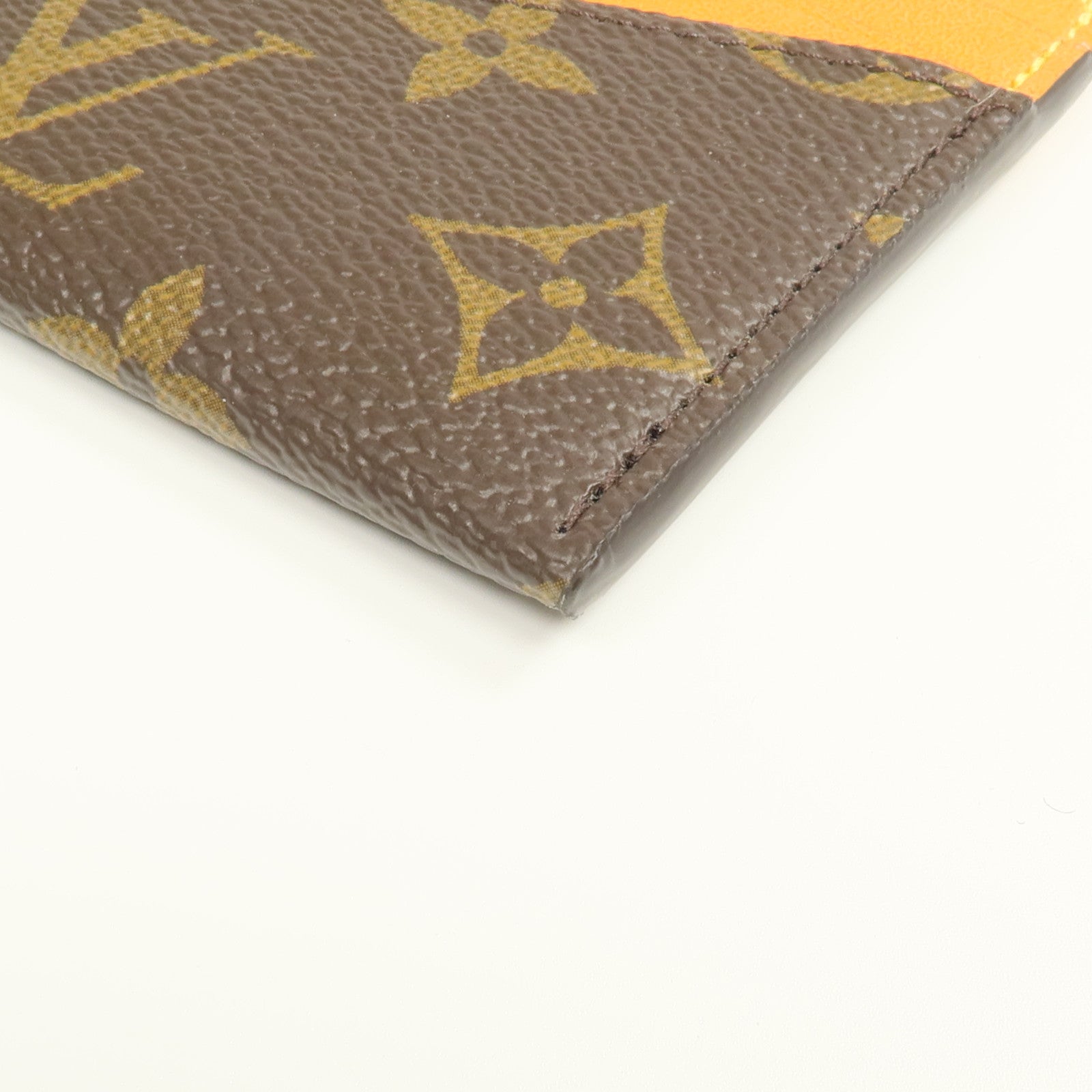 LOUIS VUITTON Monogram/皮革Triple Card Holder卡片套