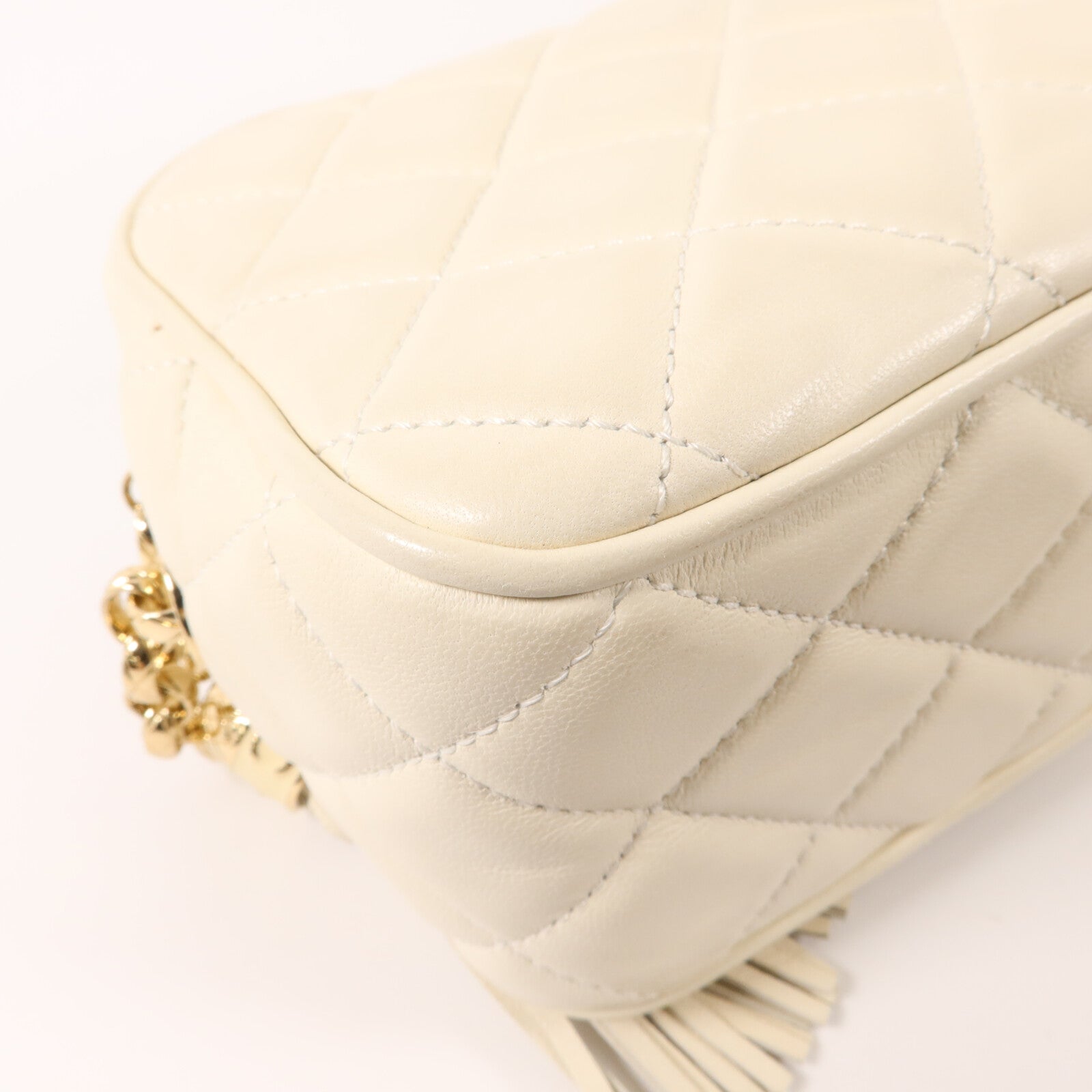 CHANEL 羊皮皮革Camera Bag鏈帶肩背袋
