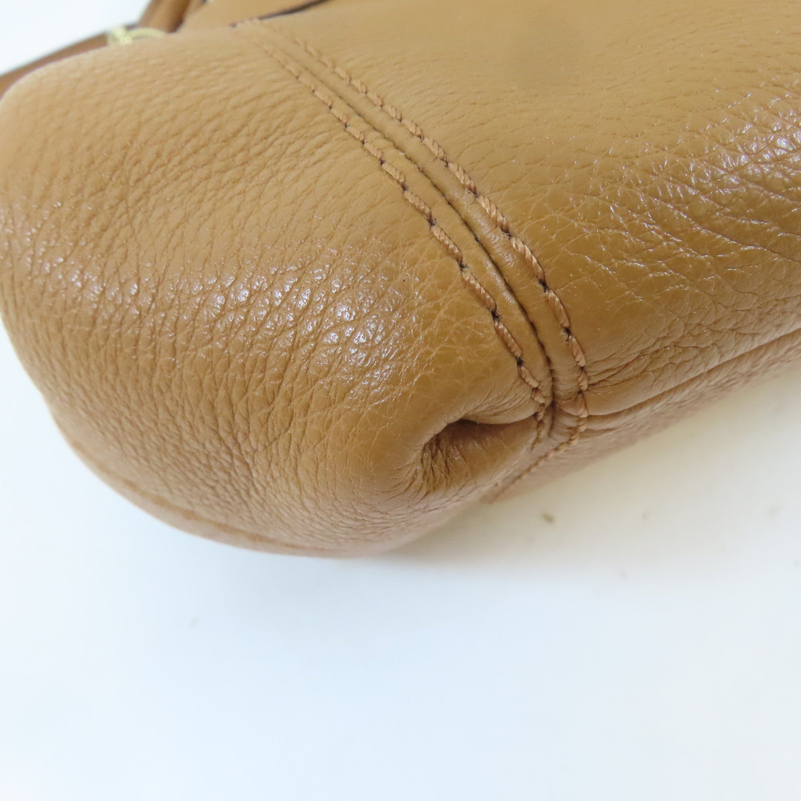 COACH 牛皮皮革Lexy Shoulder Bag金扣手挽肩背兩用袋啡色