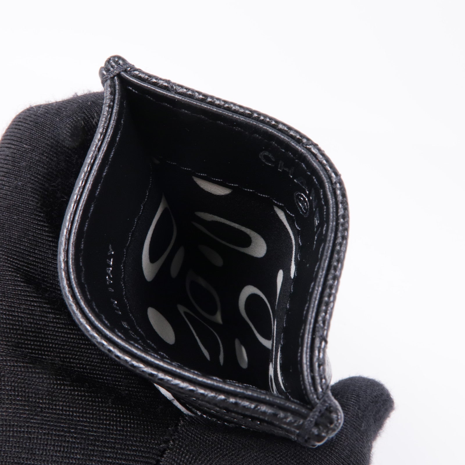 CHANEL 牛皮皮革Card Case卡片套黑色