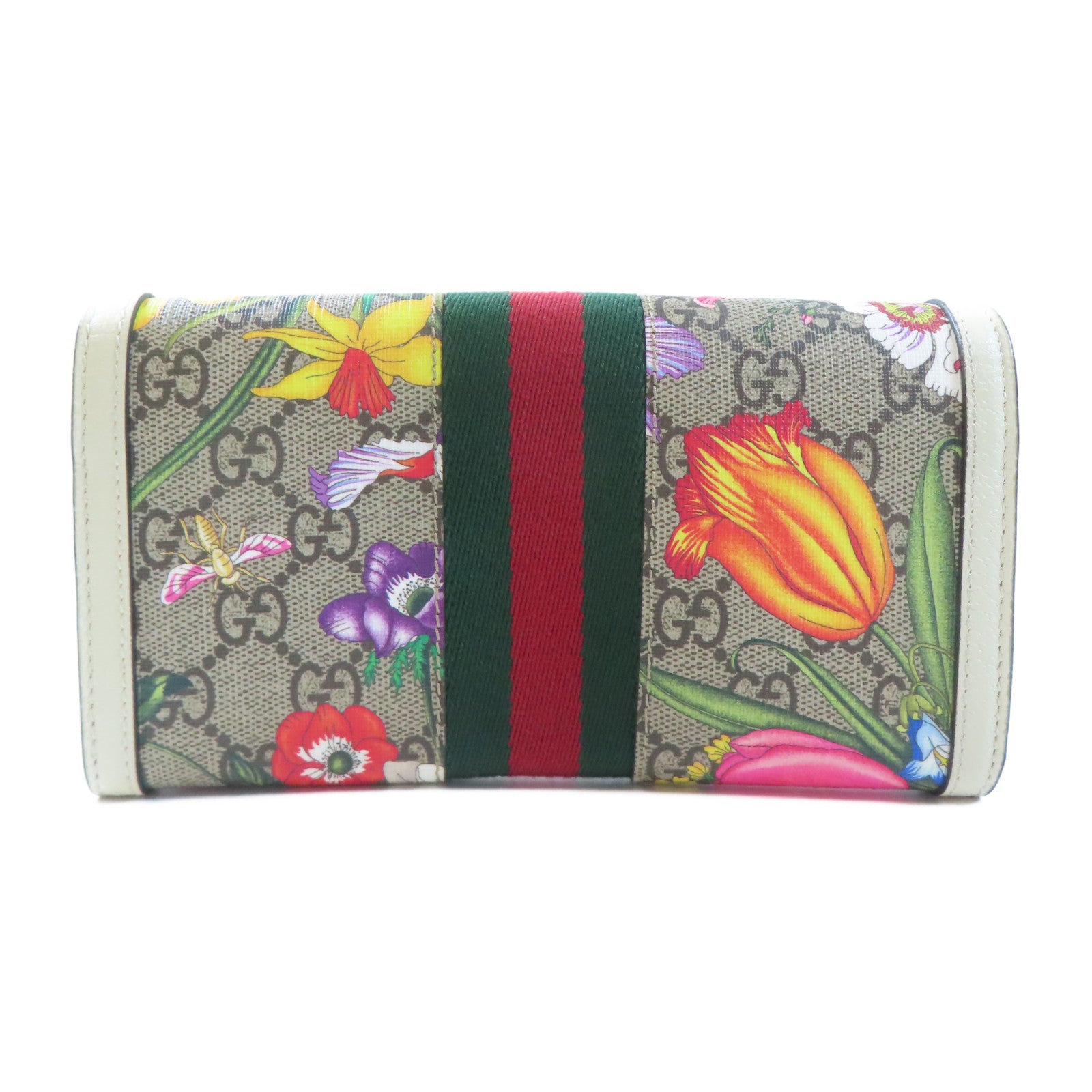 GUCCI 塗層帆布Long Wallet金扣長錢包多色