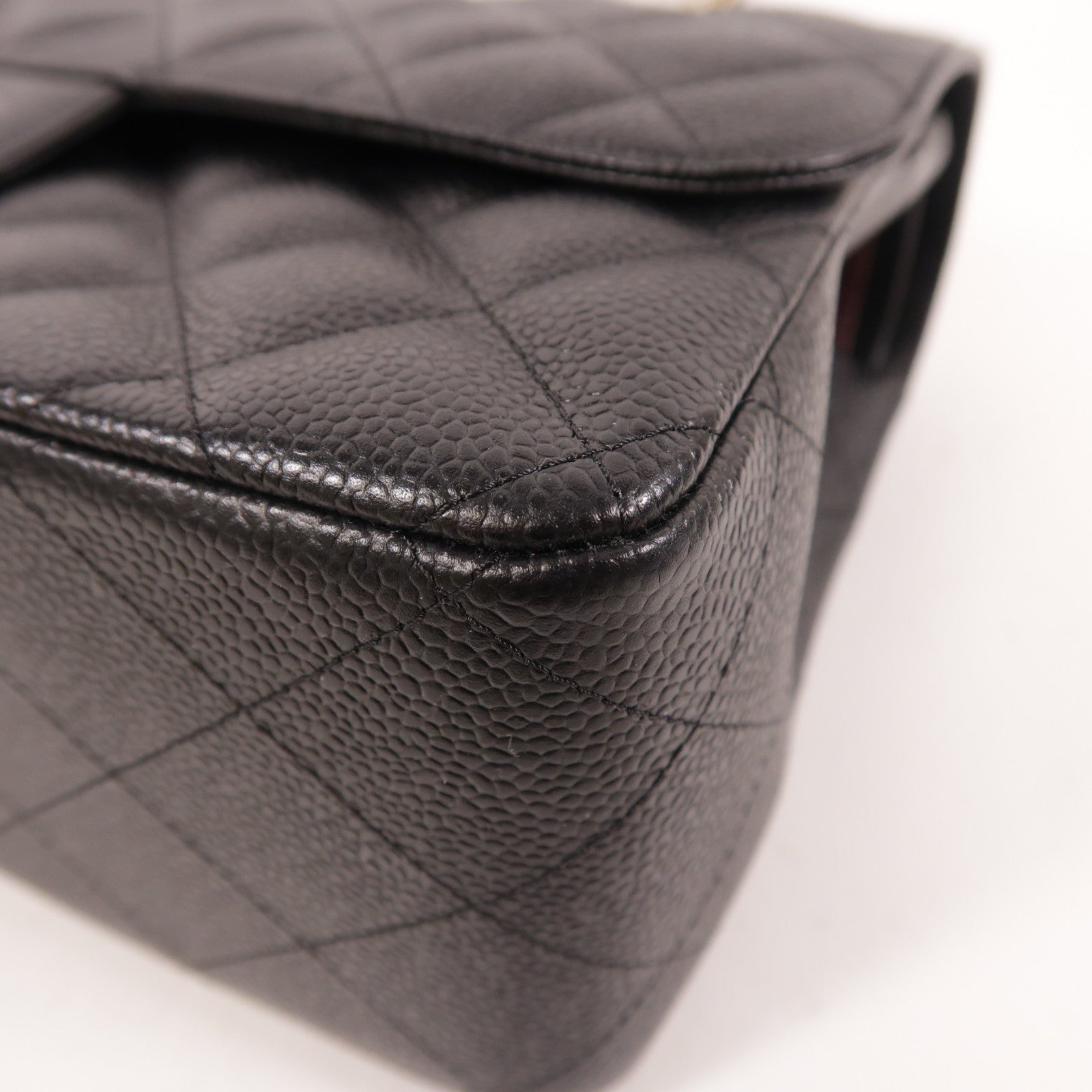 CHANEL 牛皮皮革Large Classic金扣鏈帶肩背袋