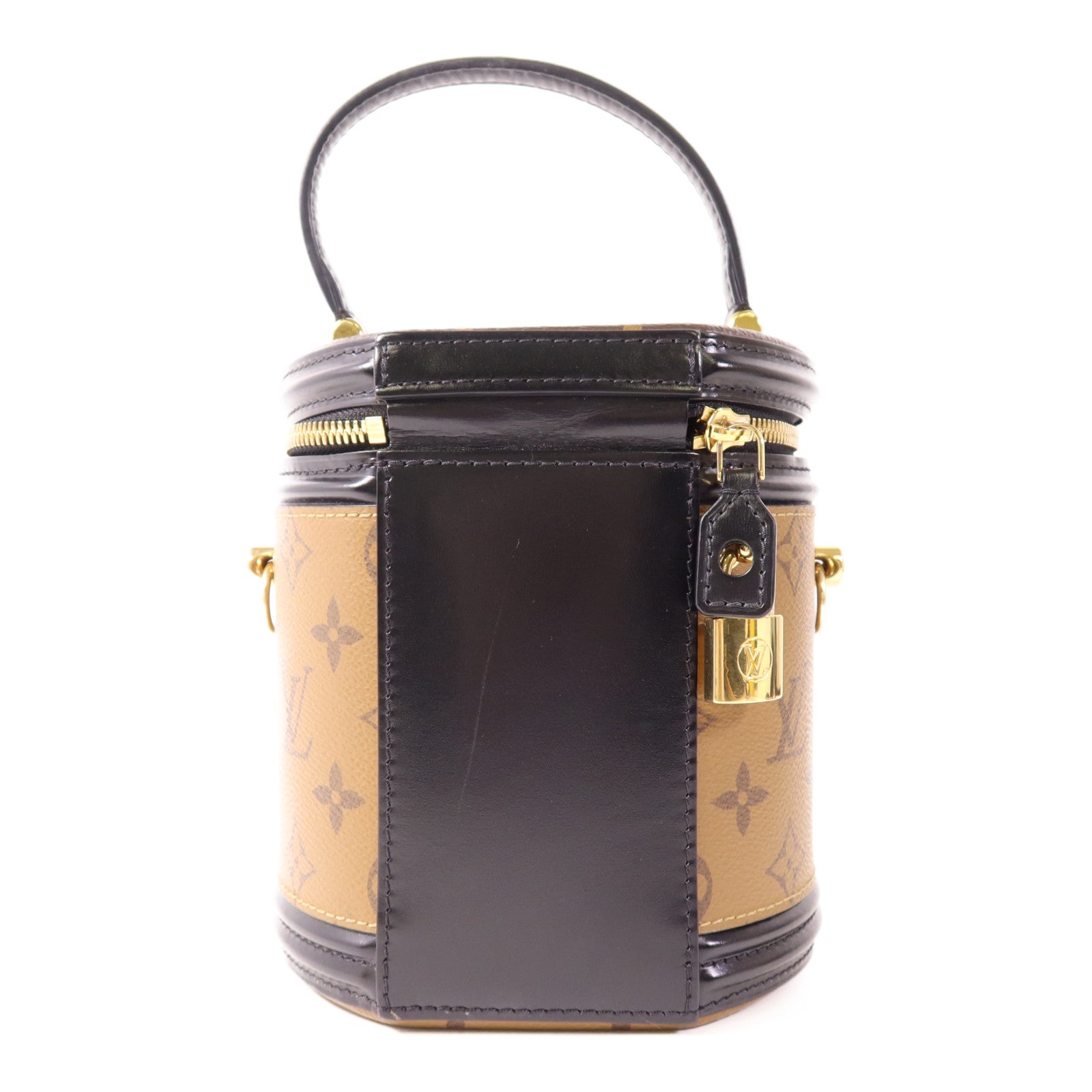 LOUIS VUITTON Monogram Reverse Cannes金扣手挽肩背兩用袋