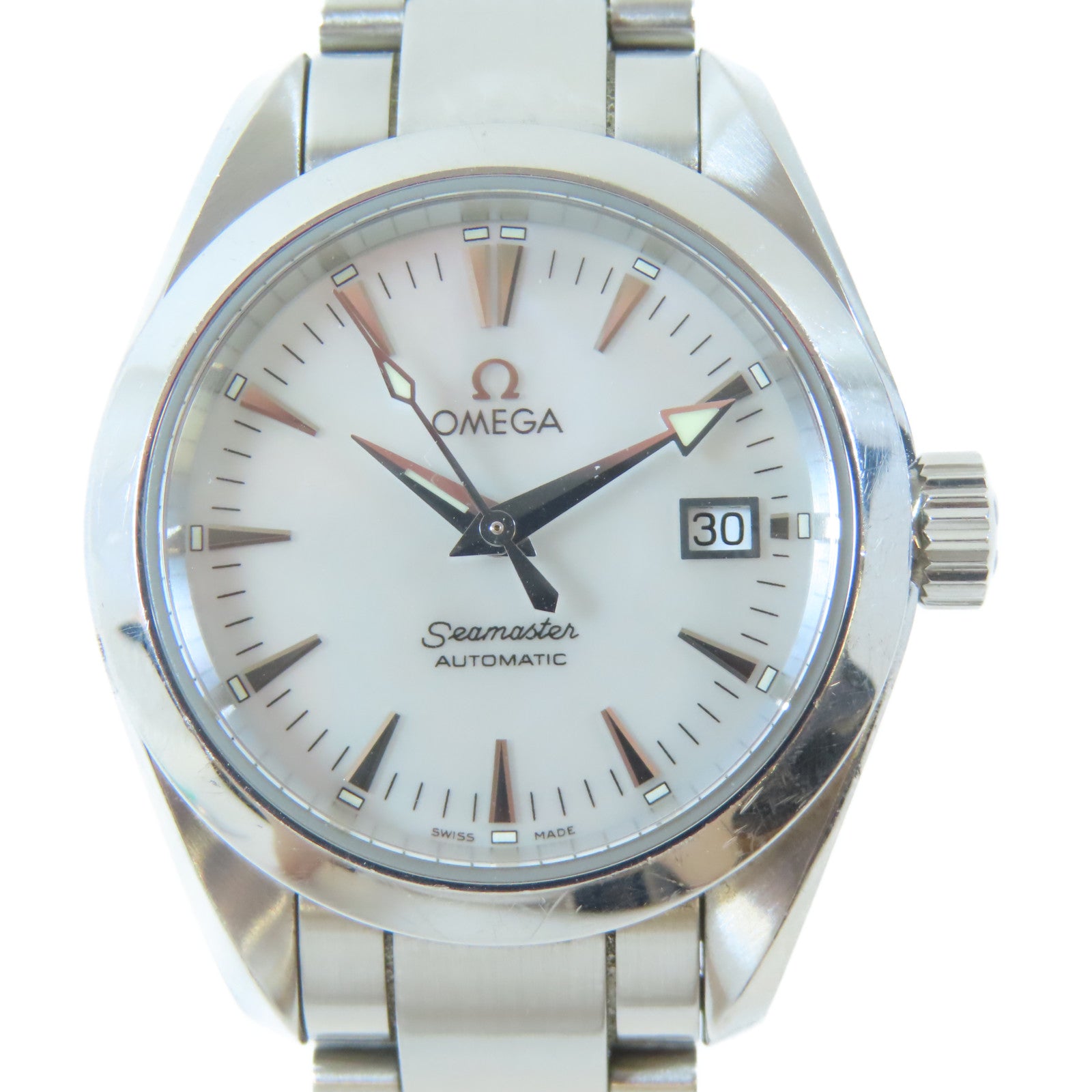 OMEGA Seamaster不鏽鋼手錶自動機芯白色