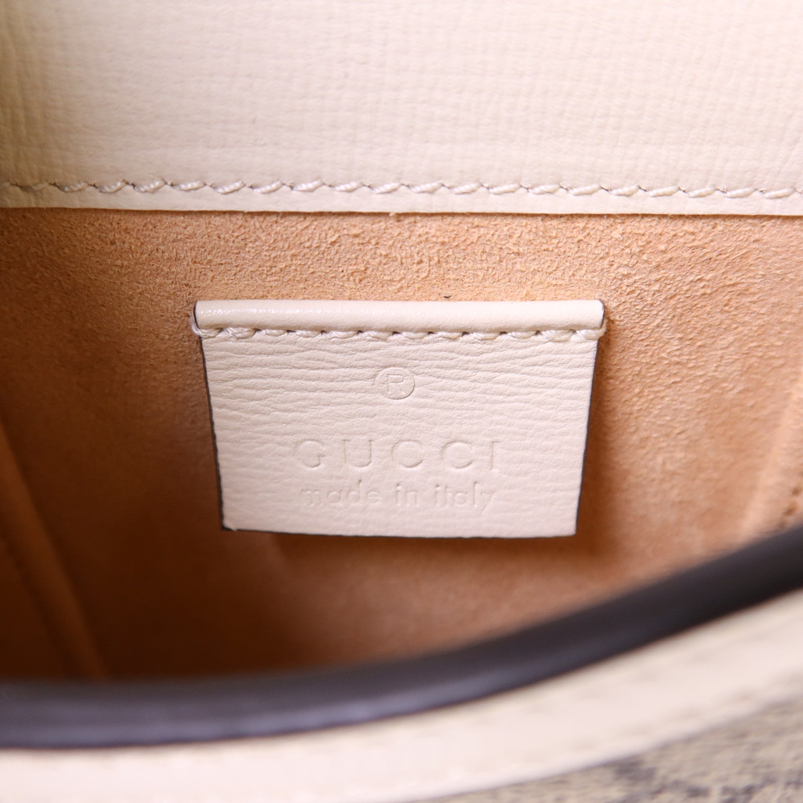 GUCCI 塗層帆布Horsebit 1955 Mini金扣肩背袋