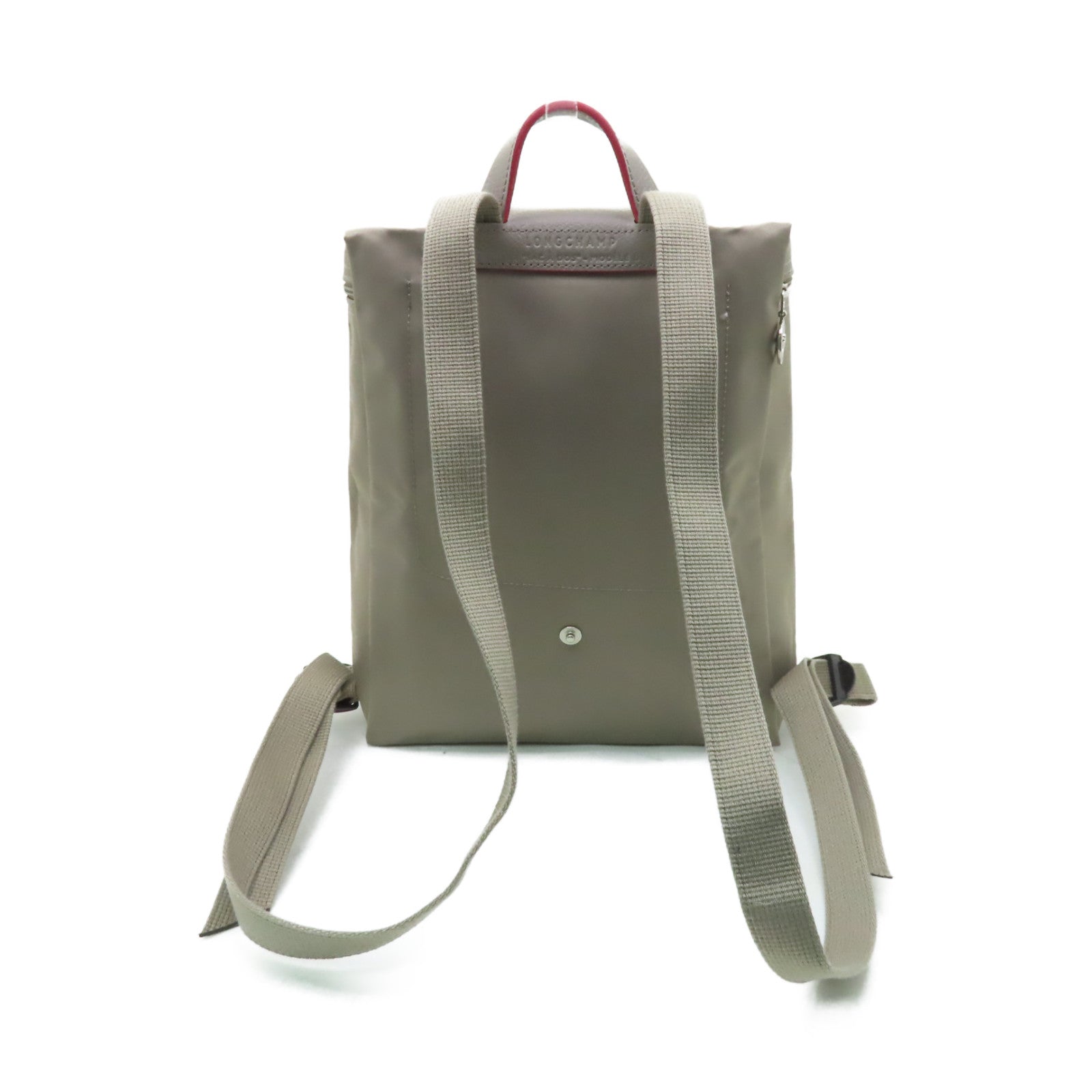 Longchamp 【激減優惠】尼龍Backpack銀扣背包灰色