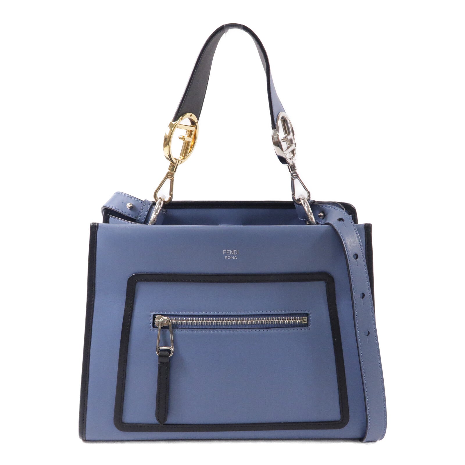 FENDI 牛皮皮革Runaway手挽肩背兩用袋