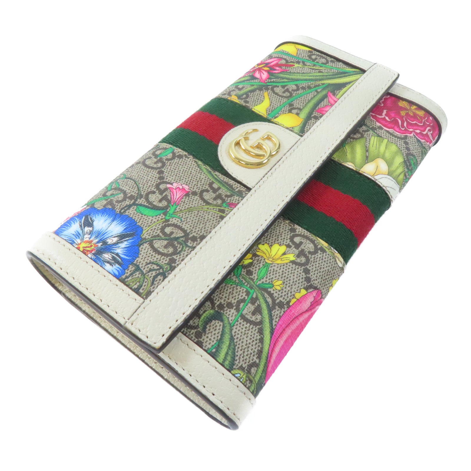 GUCCI 塗層帆布Long Wallet金扣長錢包多色