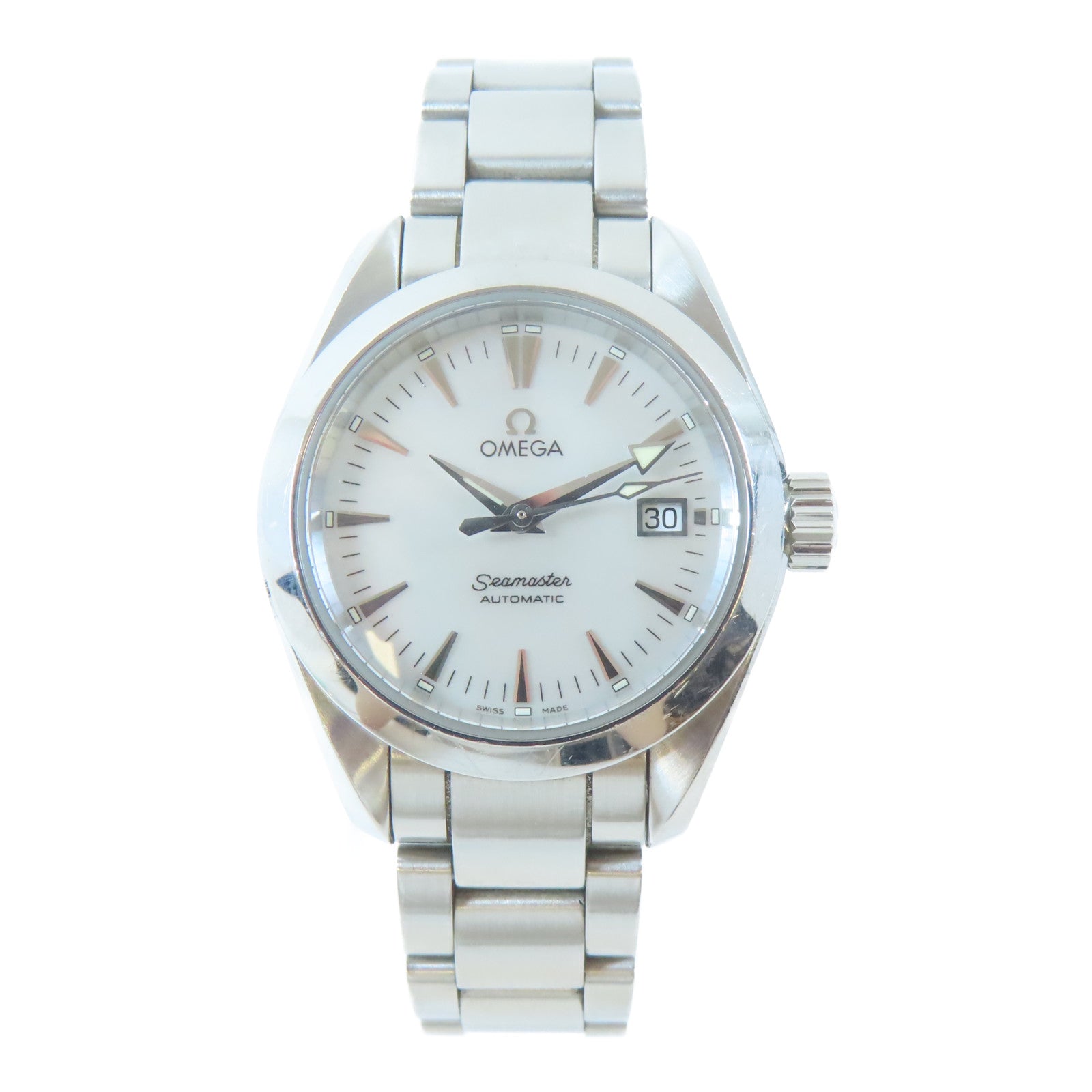 OMEGA Seamaster不鏽鋼手錶自動機芯白色