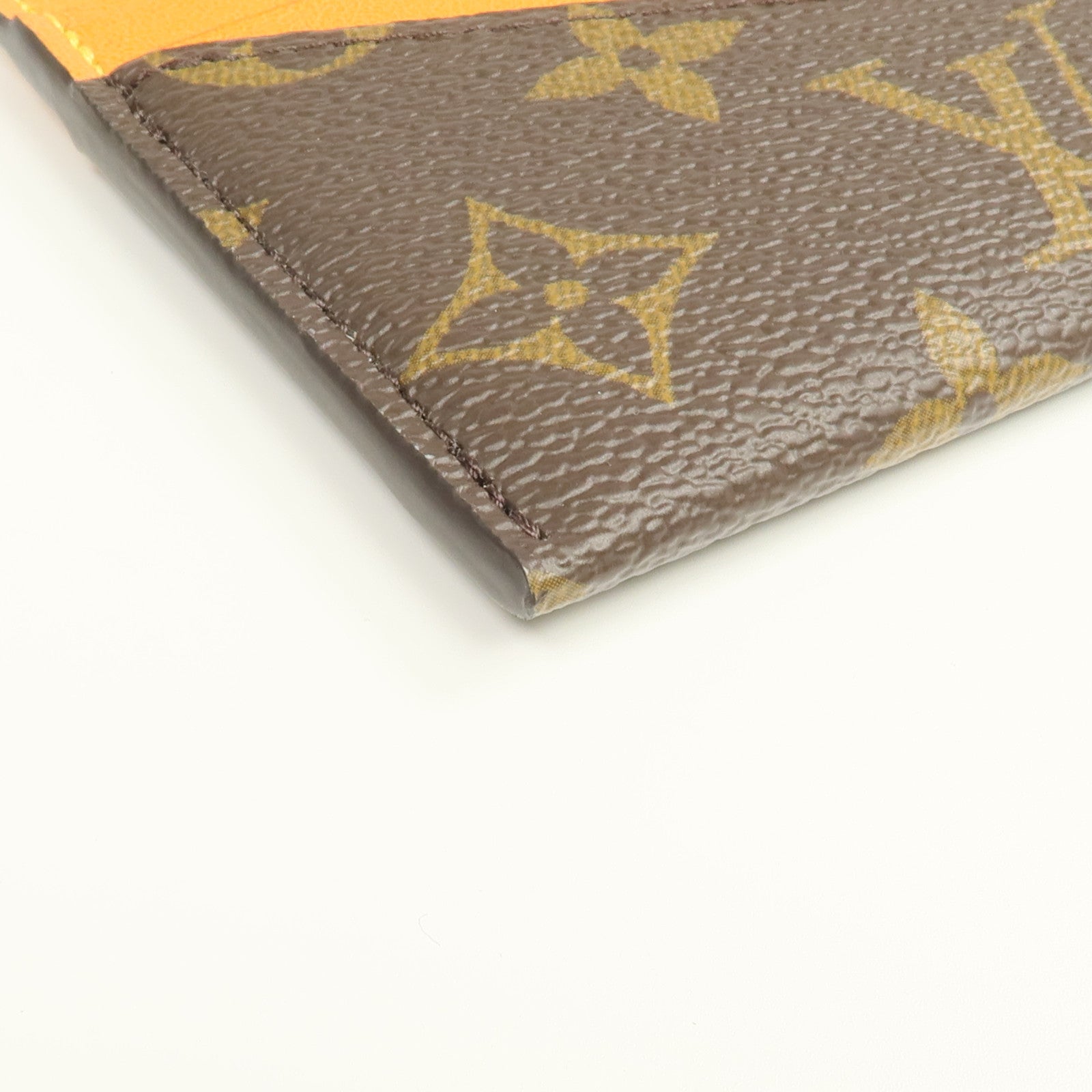 LOUIS VUITTON Monogram/皮革Triple Card Holder卡片套
