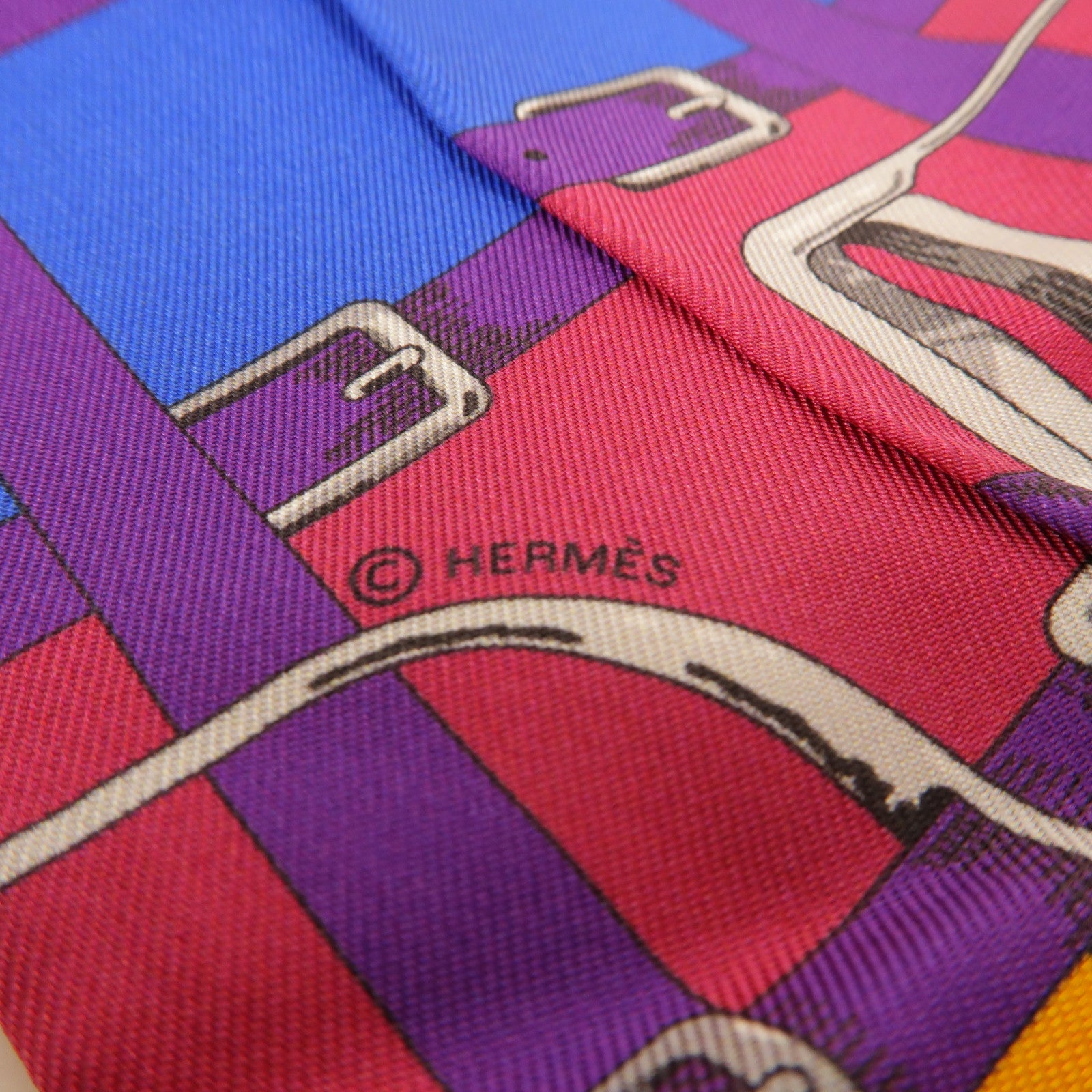 HERMES 絲質Twilly絲巾