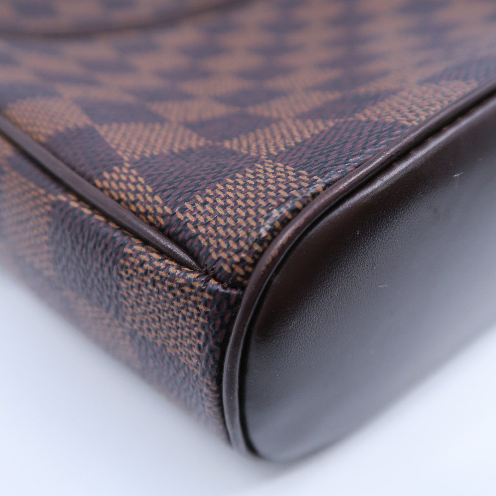 LOUIS VUITTON 【激減優惠】Damier Ebene Ipanema PM金扣肩背袋啡色