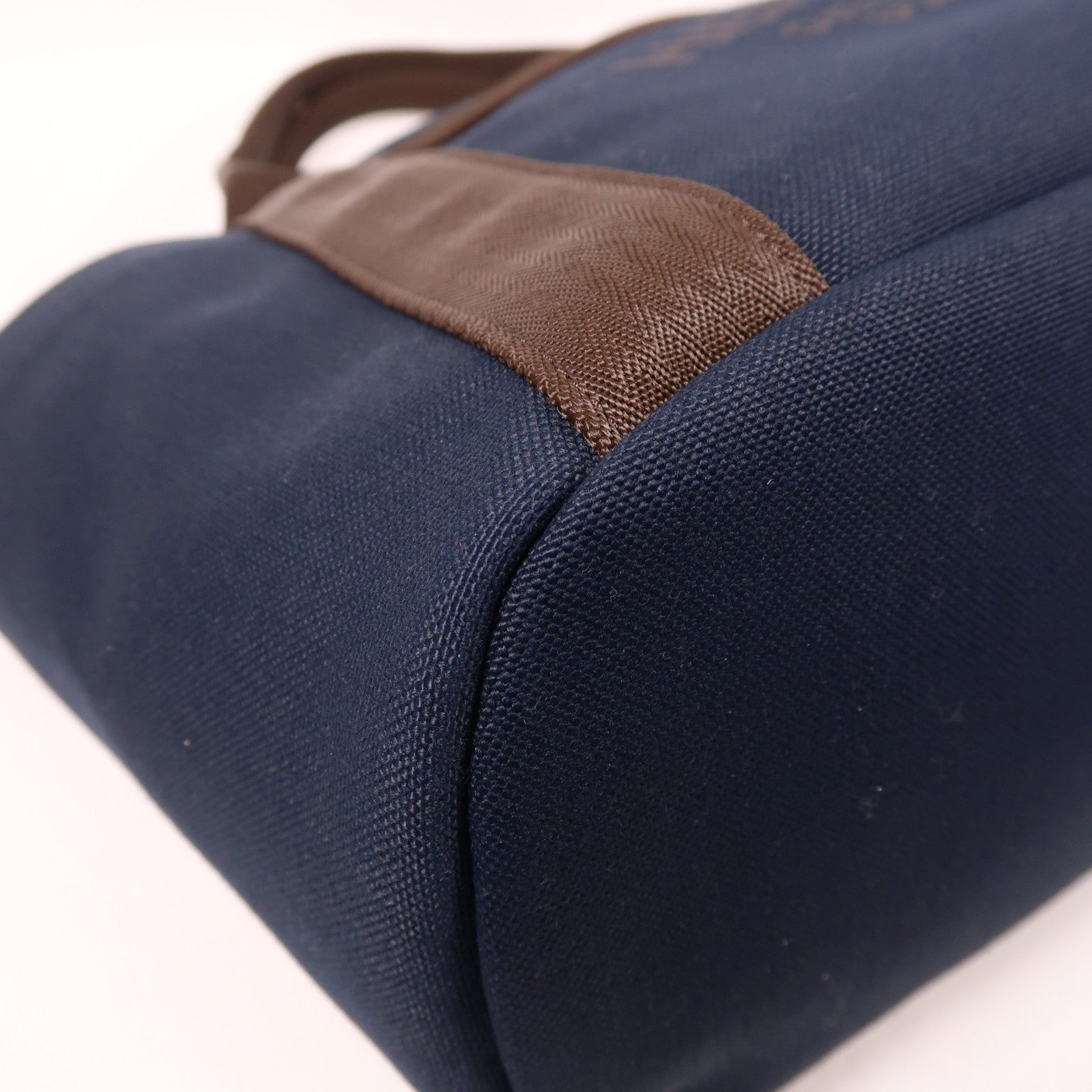 HERMES 帆布The Grooming Bag銀扣手挽肩背兩用袋