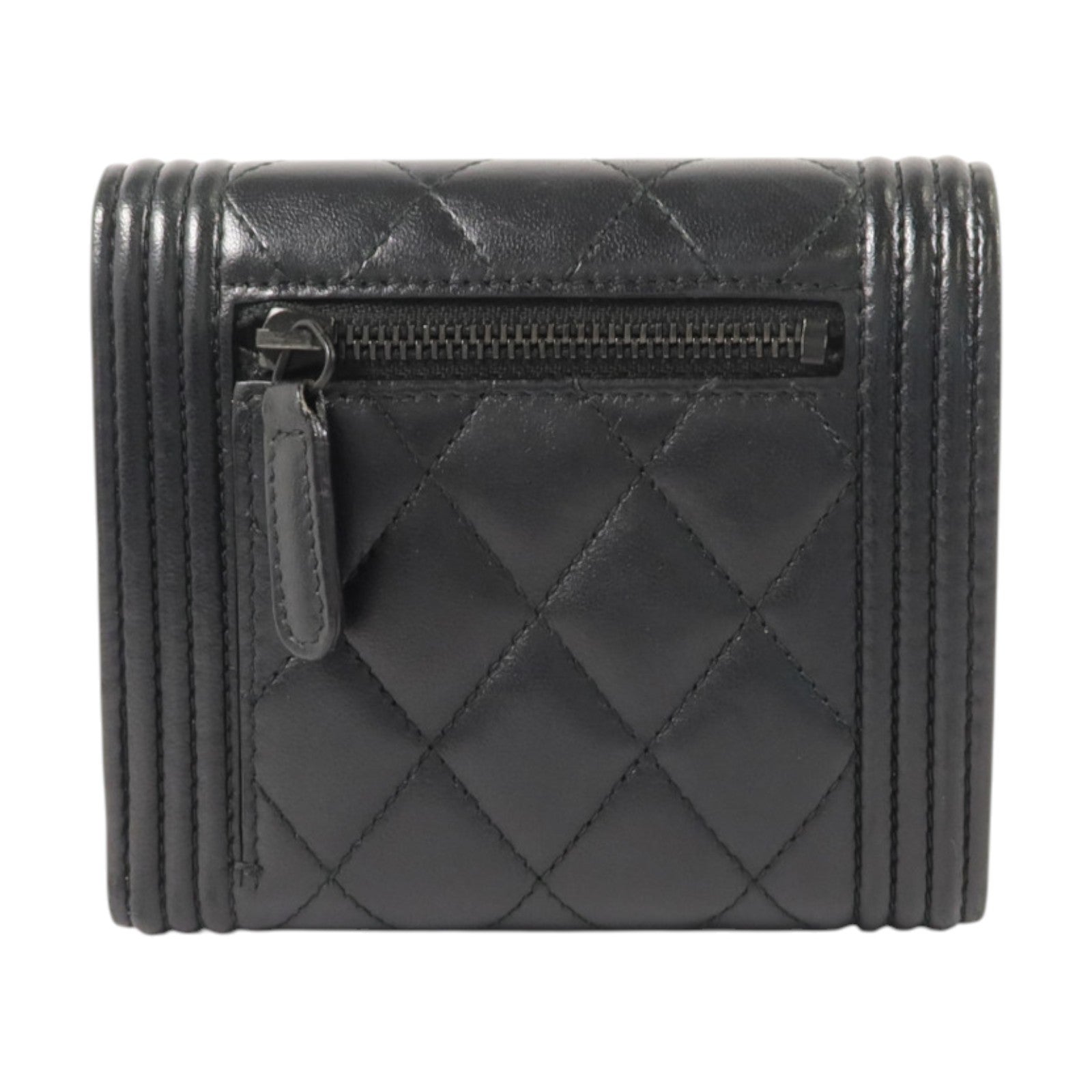 CHANEL 羊皮皮革Boy Chanel Flap Wallet錢包