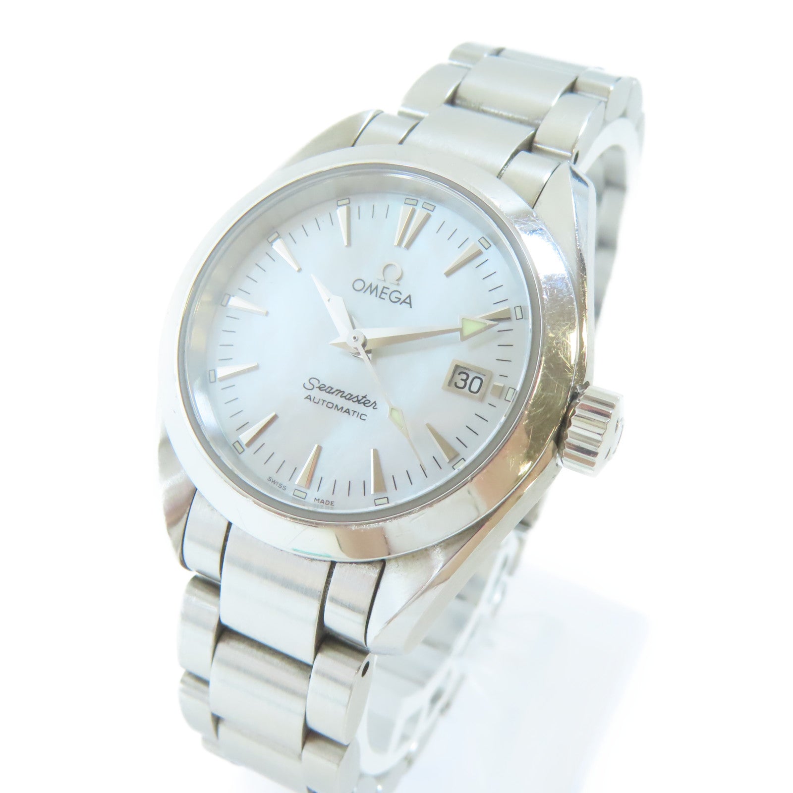 OMEGA Seamaster不鏽鋼手錶自動機芯白色