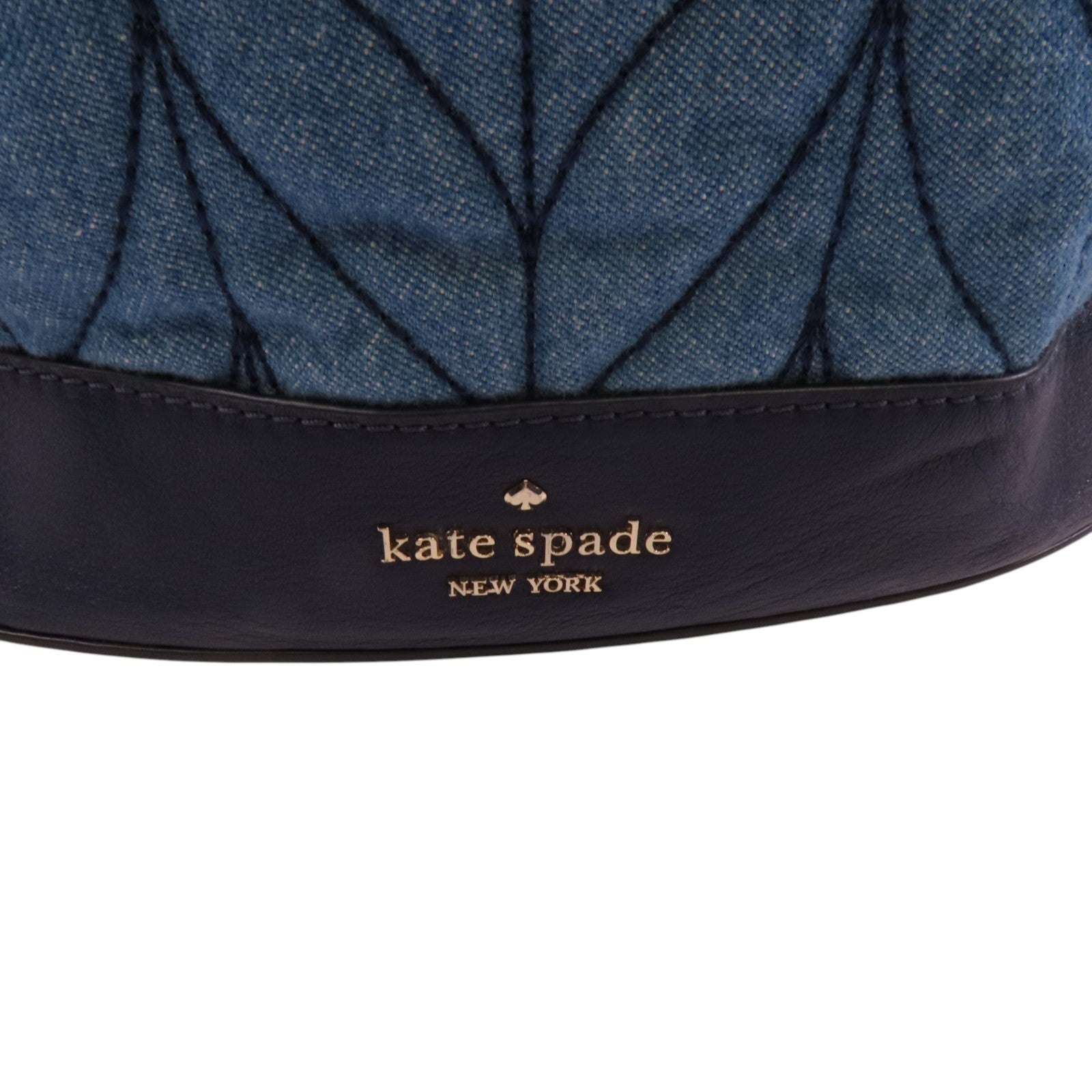 Kate Spade 牛仔布Rucksack銀扣背包