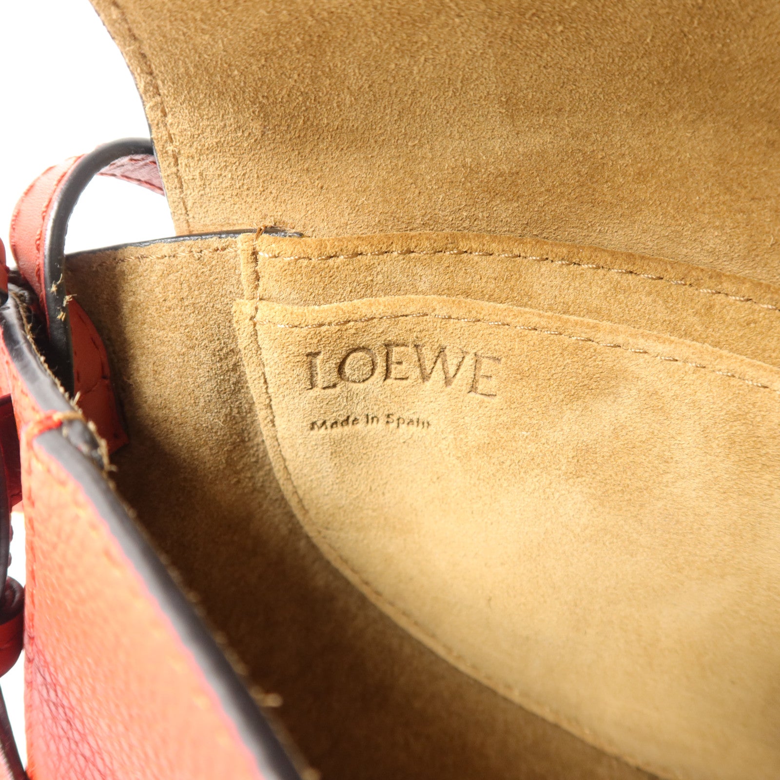 LOEWE 牛皮皮革Mini Gate肩背袋