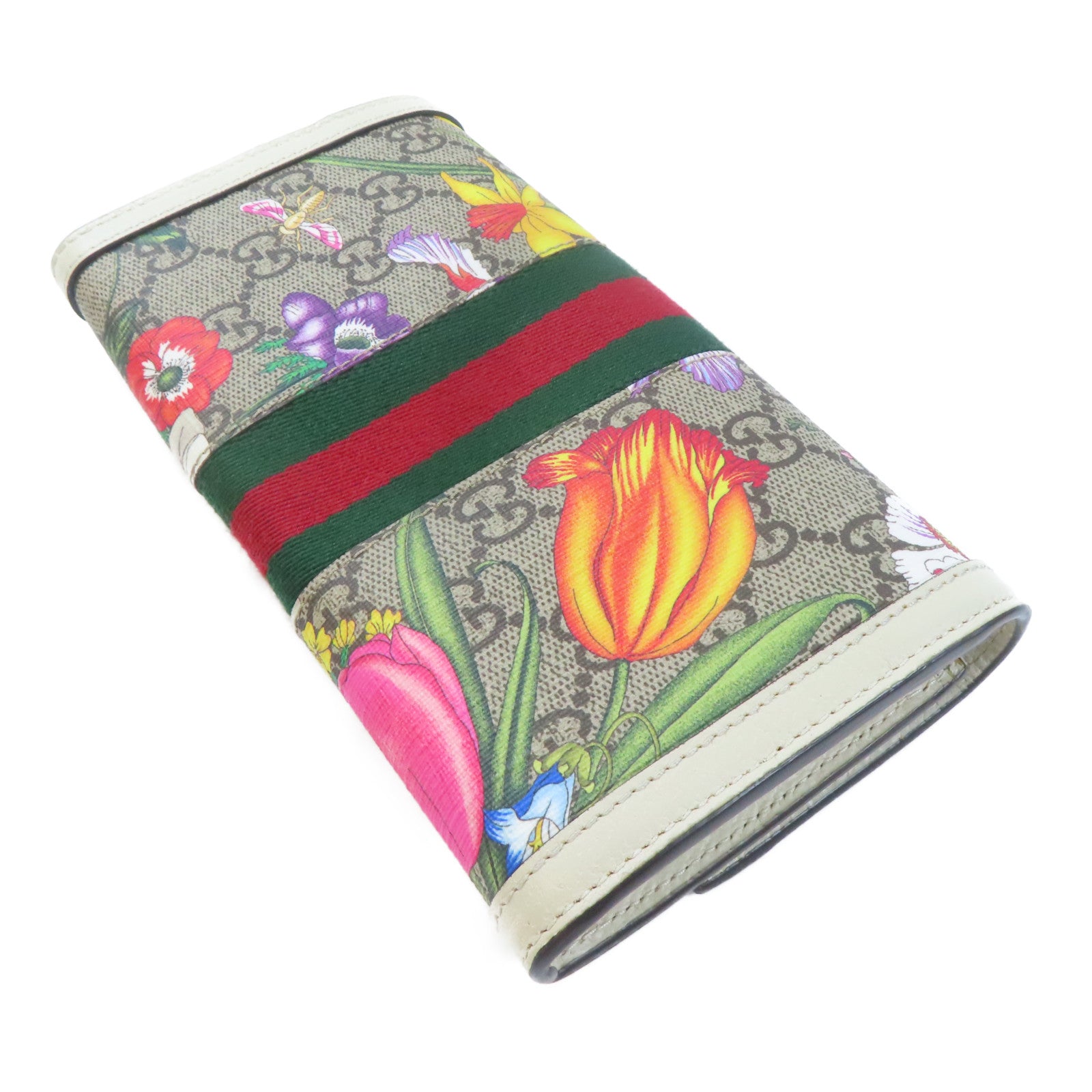 GUCCI 塗層帆布Long Wallet金扣長錢包多色