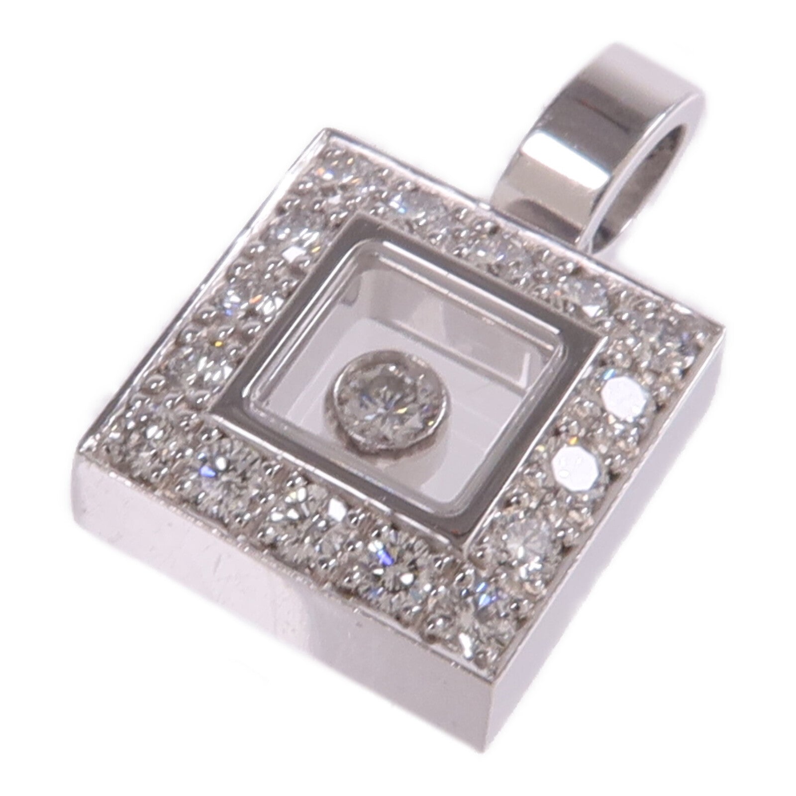 Chopard 18K白金Diamond Pendant Top鑽石吊墜