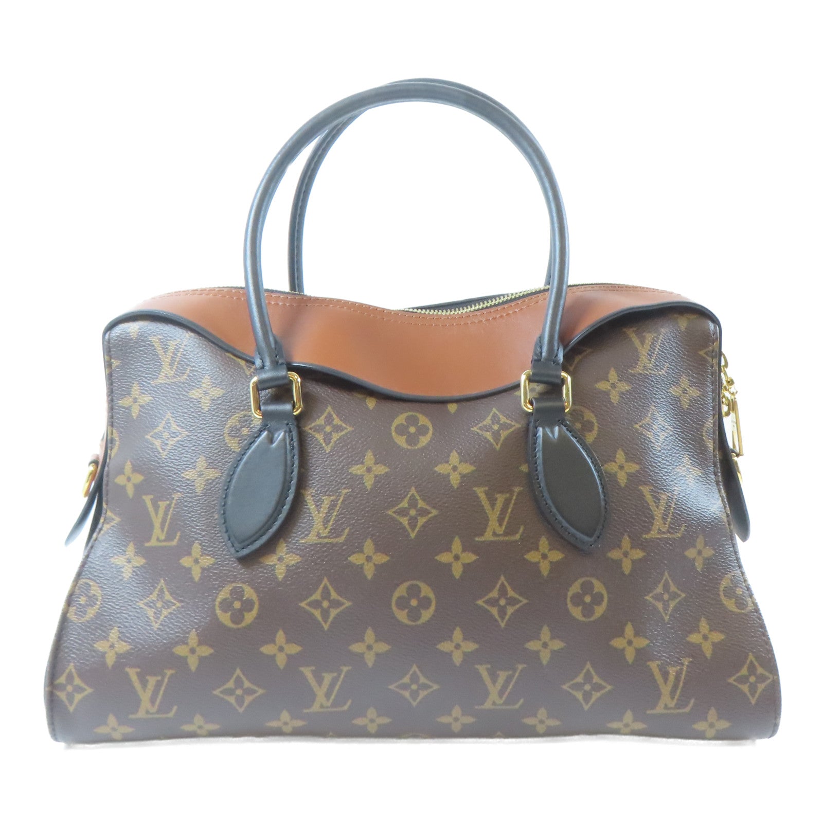 LOUIS VUITTON Monogram Tuileries金扣手挽肩背兩用袋啡色