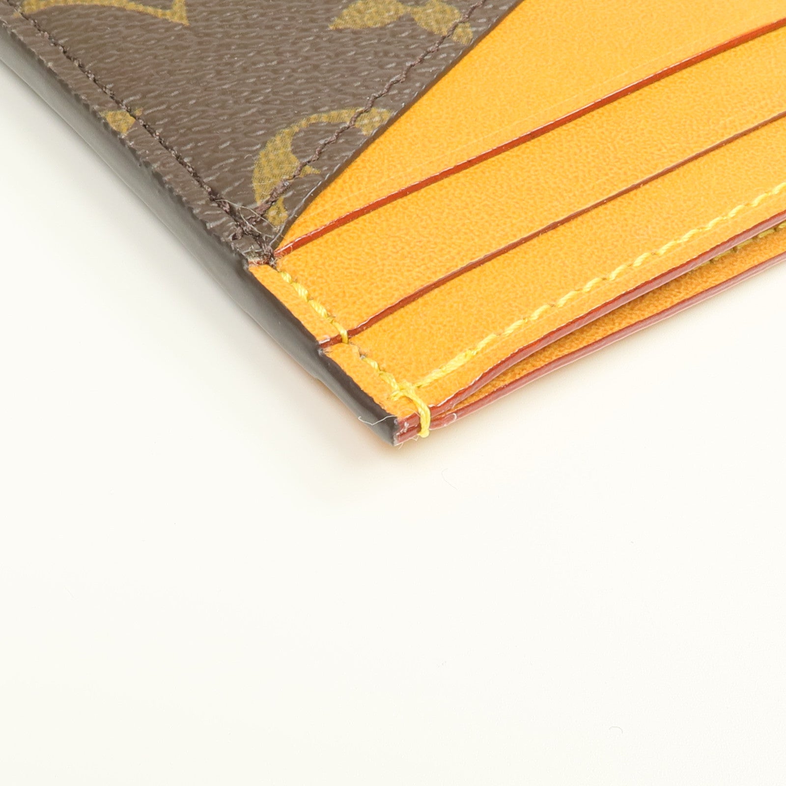 LOUIS VUITTON Monogram/皮革Triple Card Holder卡片套