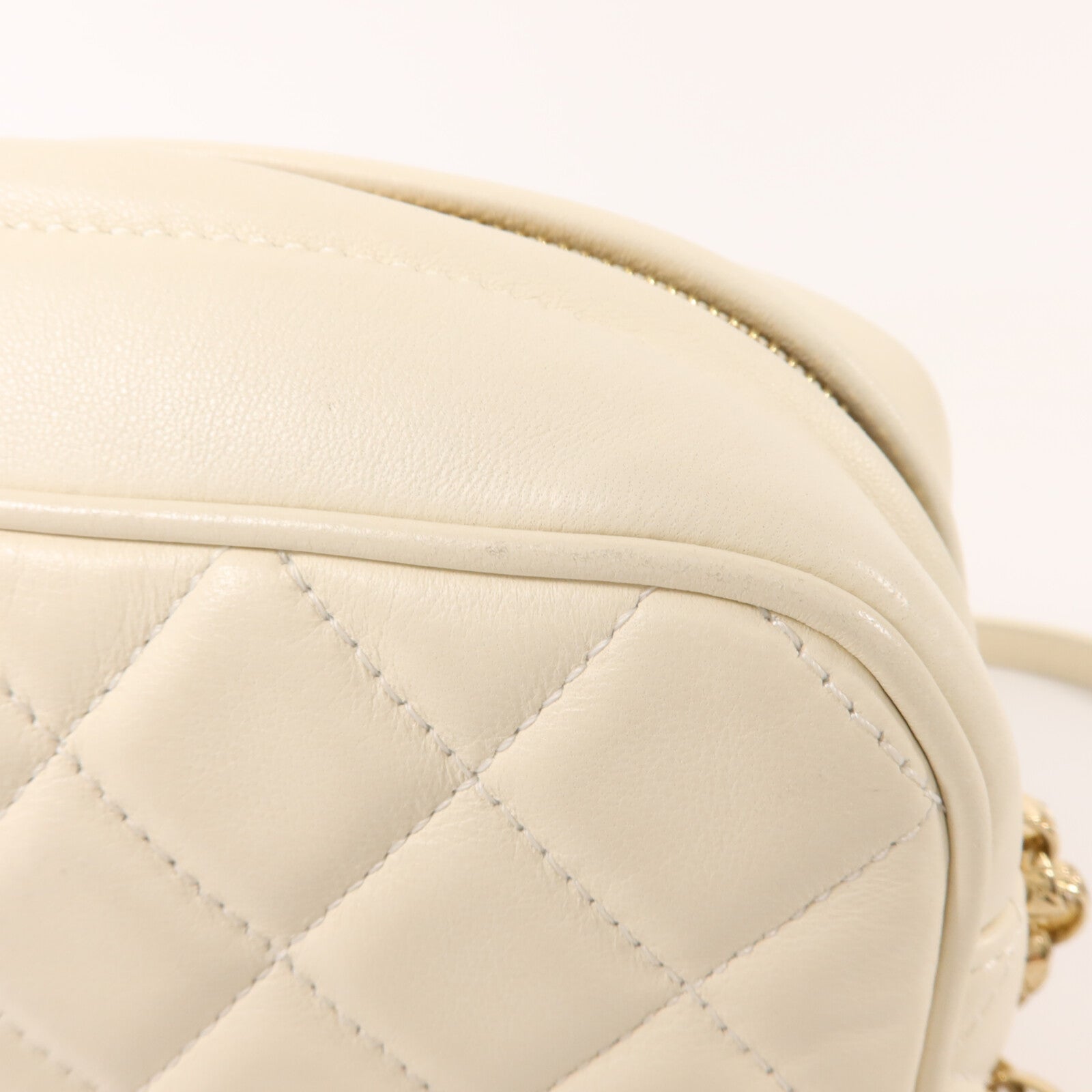 CHANEL 羊皮皮革Camera Bag鏈帶肩背袋