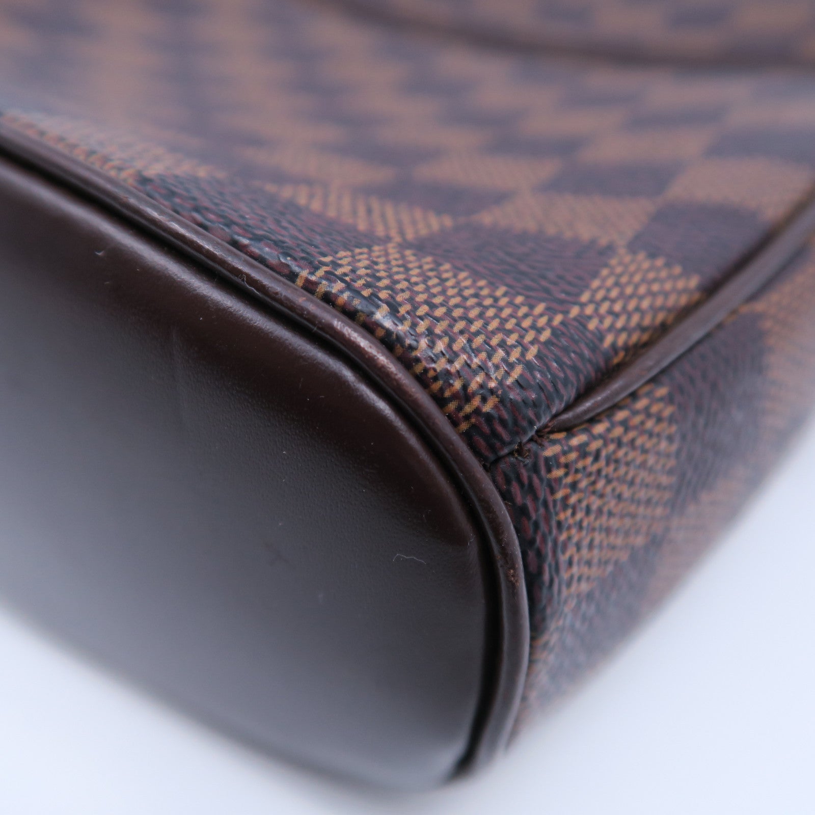 LOUIS VUITTON 【激減優惠】Damier Ebene Ipanema PM金扣肩背袋啡色