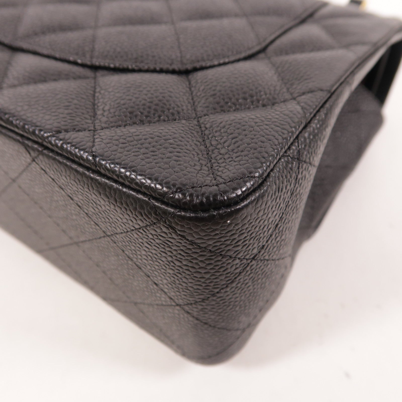 CHANEL 牛皮皮革Large Classic金扣鏈帶肩背袋