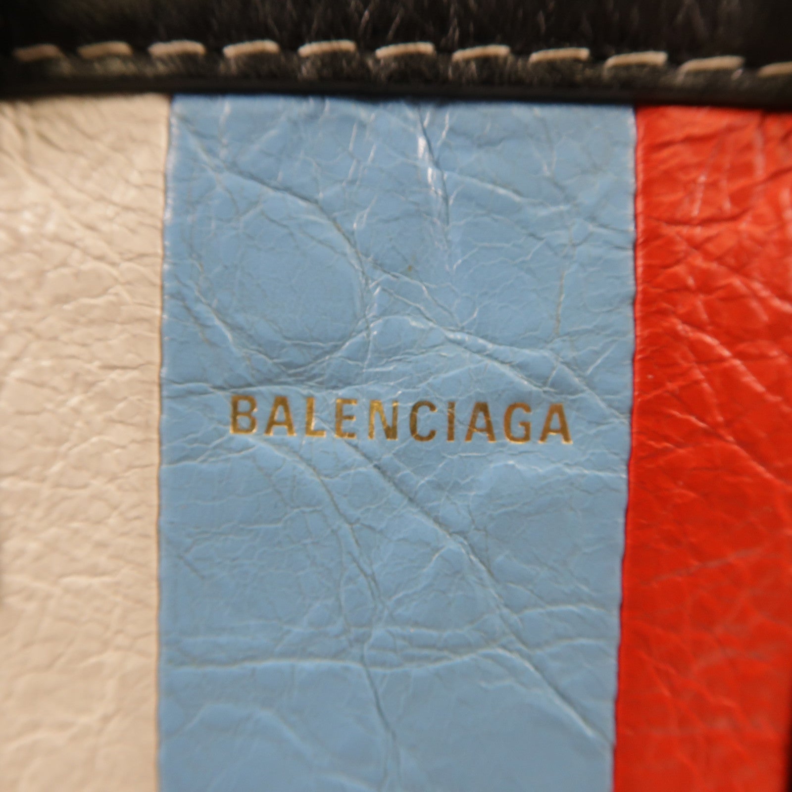 BALENCIAGA 牛皮皮革2 Way Shoulder銀扣手挽肩背兩用袋