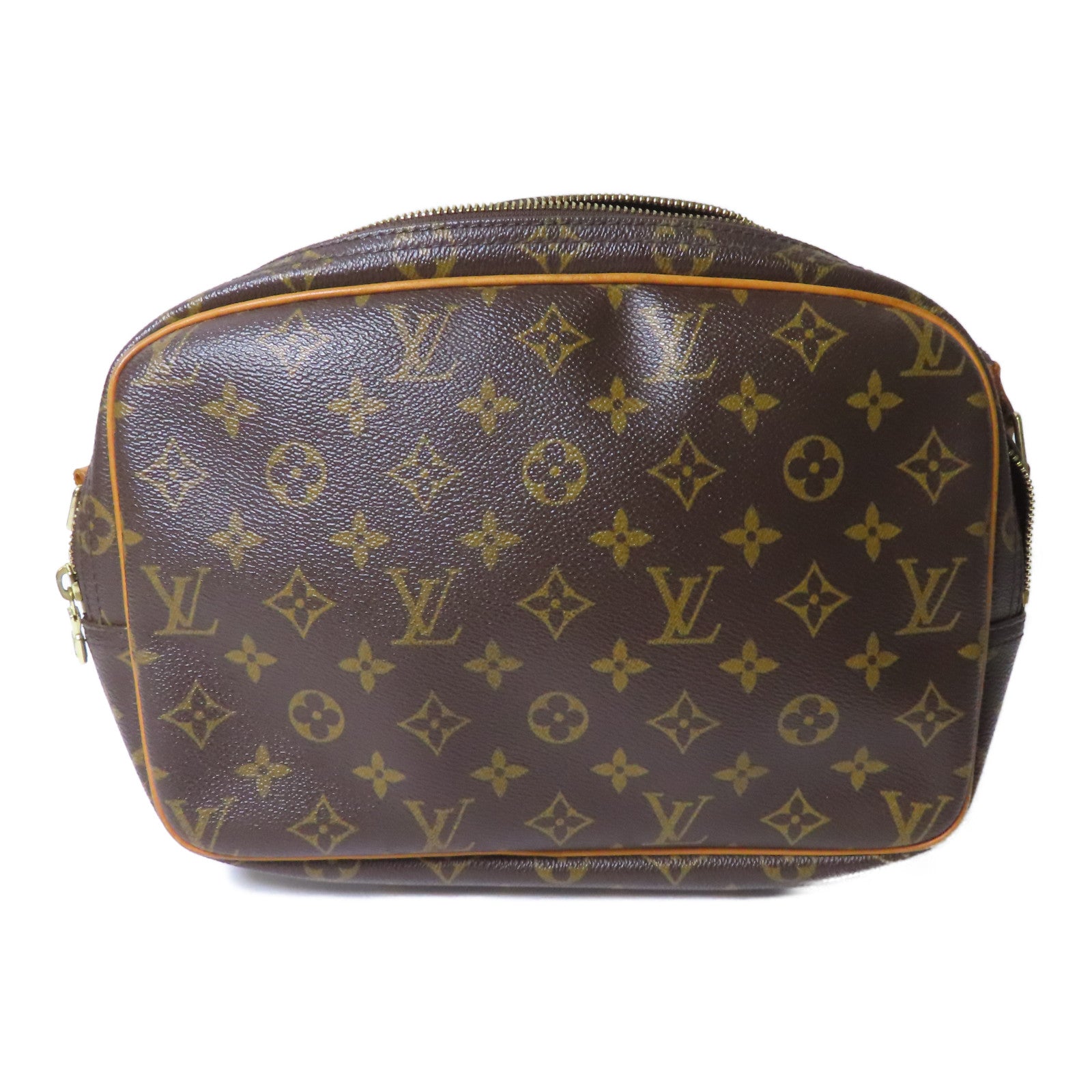 LOUIS VUITTON Monogram Reporter PM金扣肩背袋肩背袋