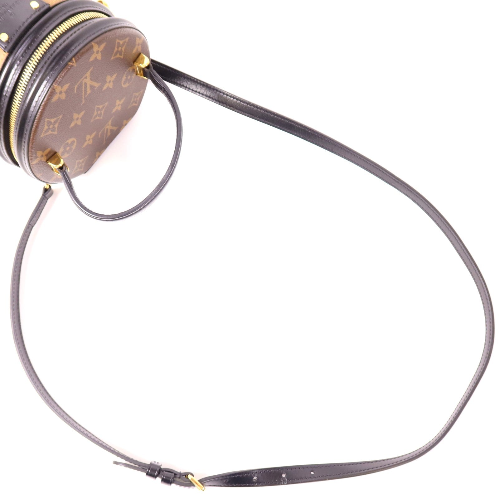 LOUIS VUITTON LV GHW Cannes 2 Way Shoulder Bag Handbag Monogram Reverse Brown