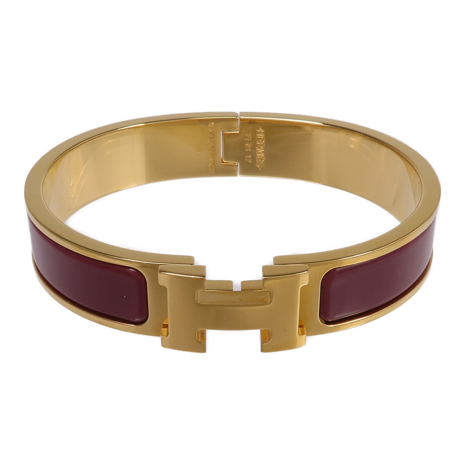 HERMES 金屬/琺瑯Clic H Bracelet手鐲