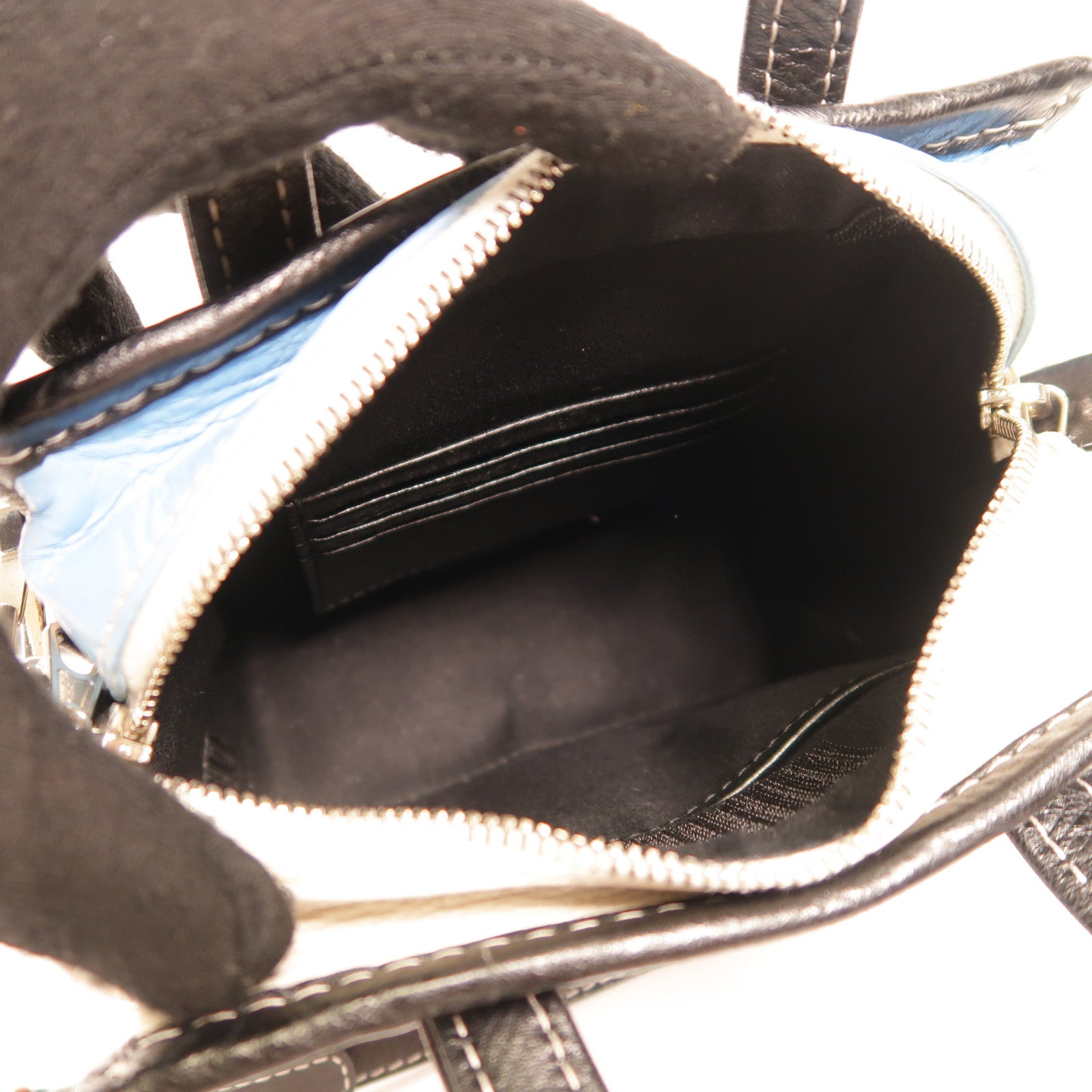 BALENCIAGA 牛皮皮革2 Way Shoulder銀扣手挽肩背兩用袋