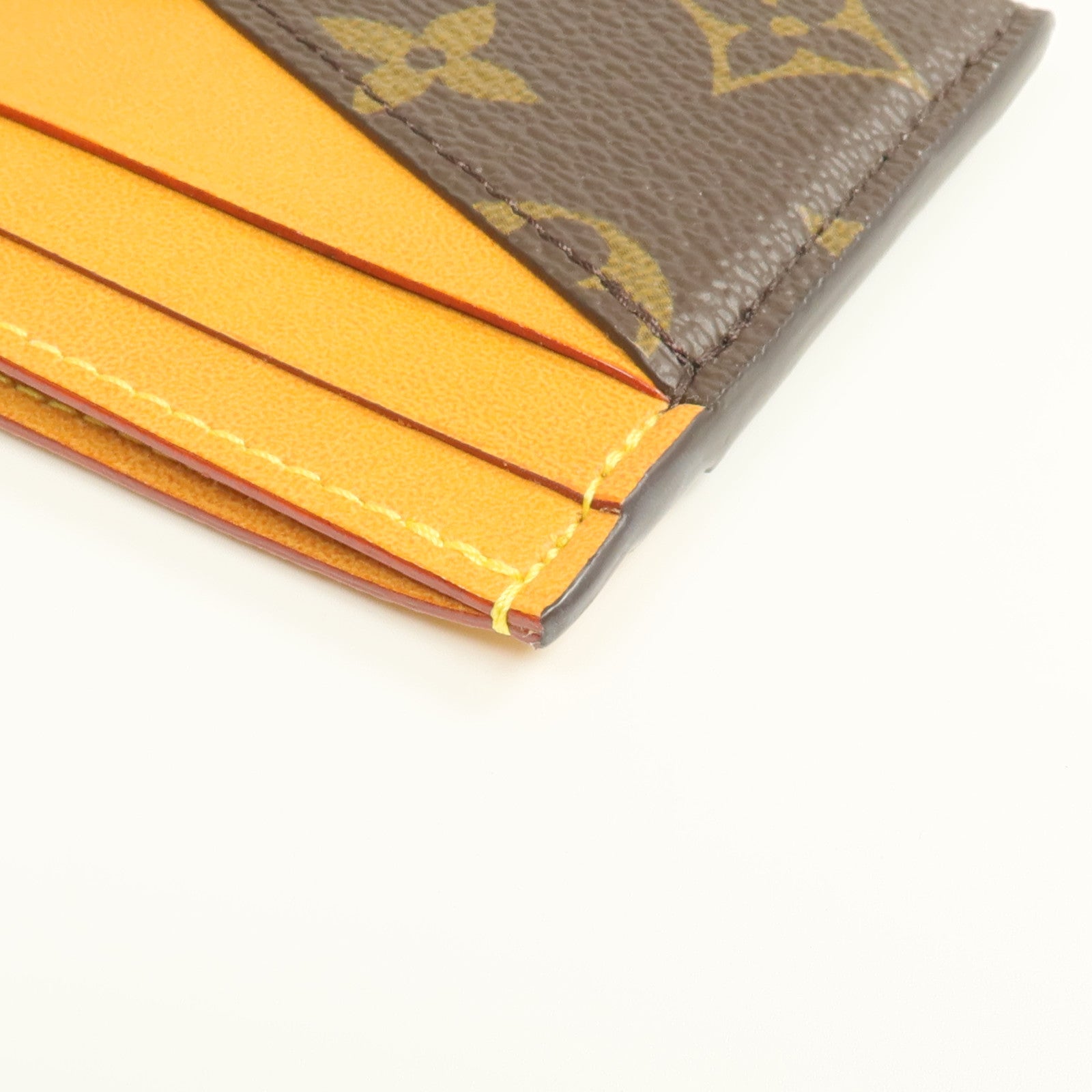 LOUIS VUITTON Monogram/皮革Triple Card Holder卡片套