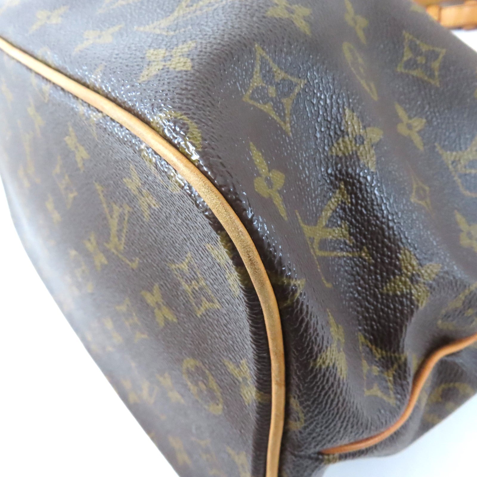 LOUIS VUITTON Monogram Palermo PM金扣手挽肩背兩用袋啡色