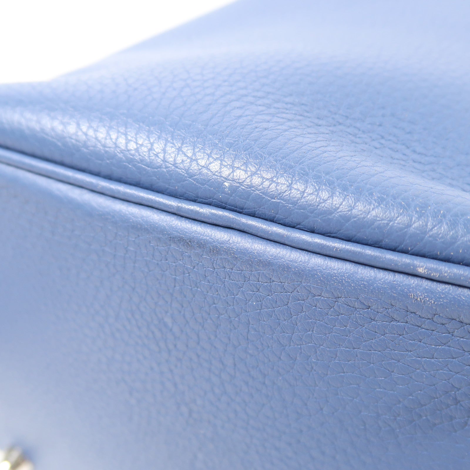 HERMES Clemence皮革Picotin PM銀扣手挽袋Bleu Agate
