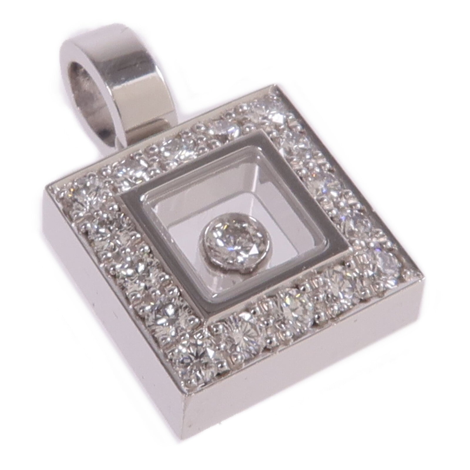 Chopard 18K白金Diamond Pendant Top鑽石吊墜