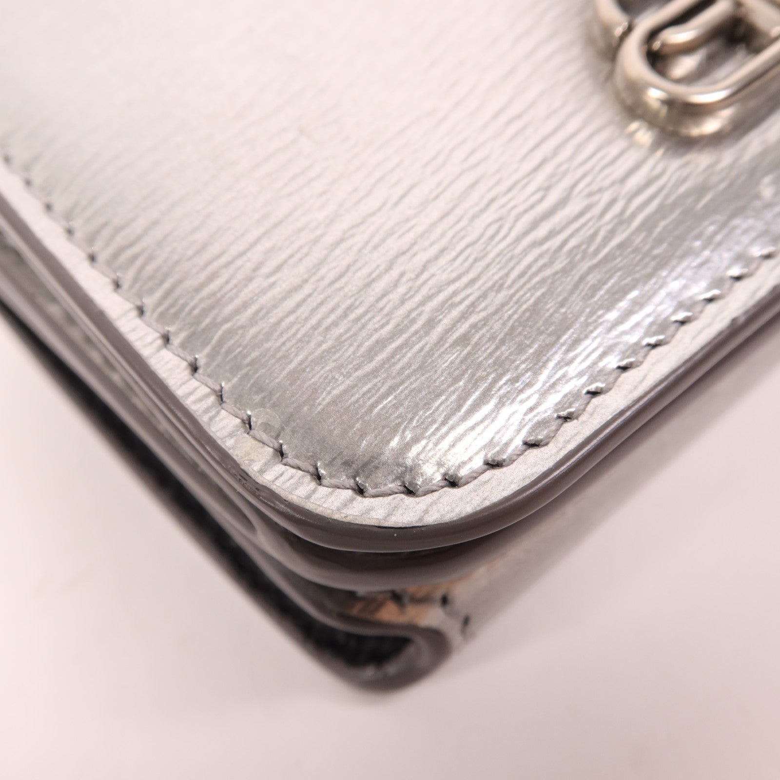 BALENCIAGA 牛皮皮革Wallet銀扣錢包