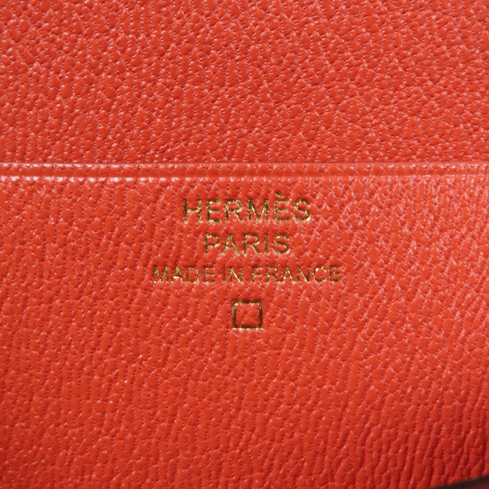HERMES 鱷魚皮革Bearn Long wallet金扣長錢包